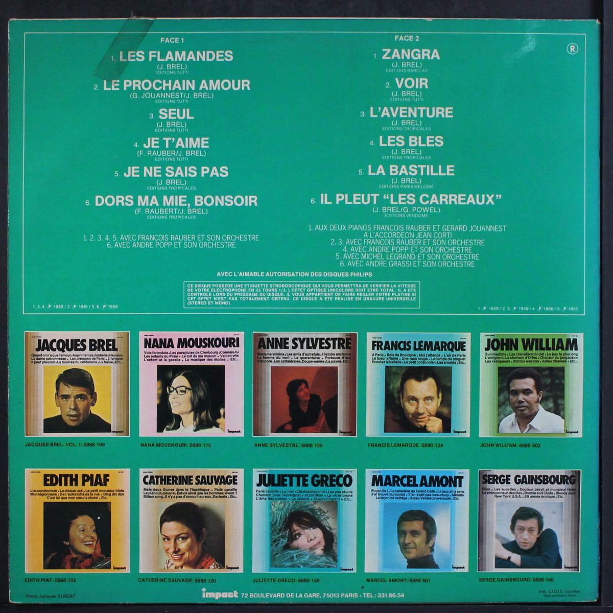jacques brel vol. 2 by JACQUES BREL