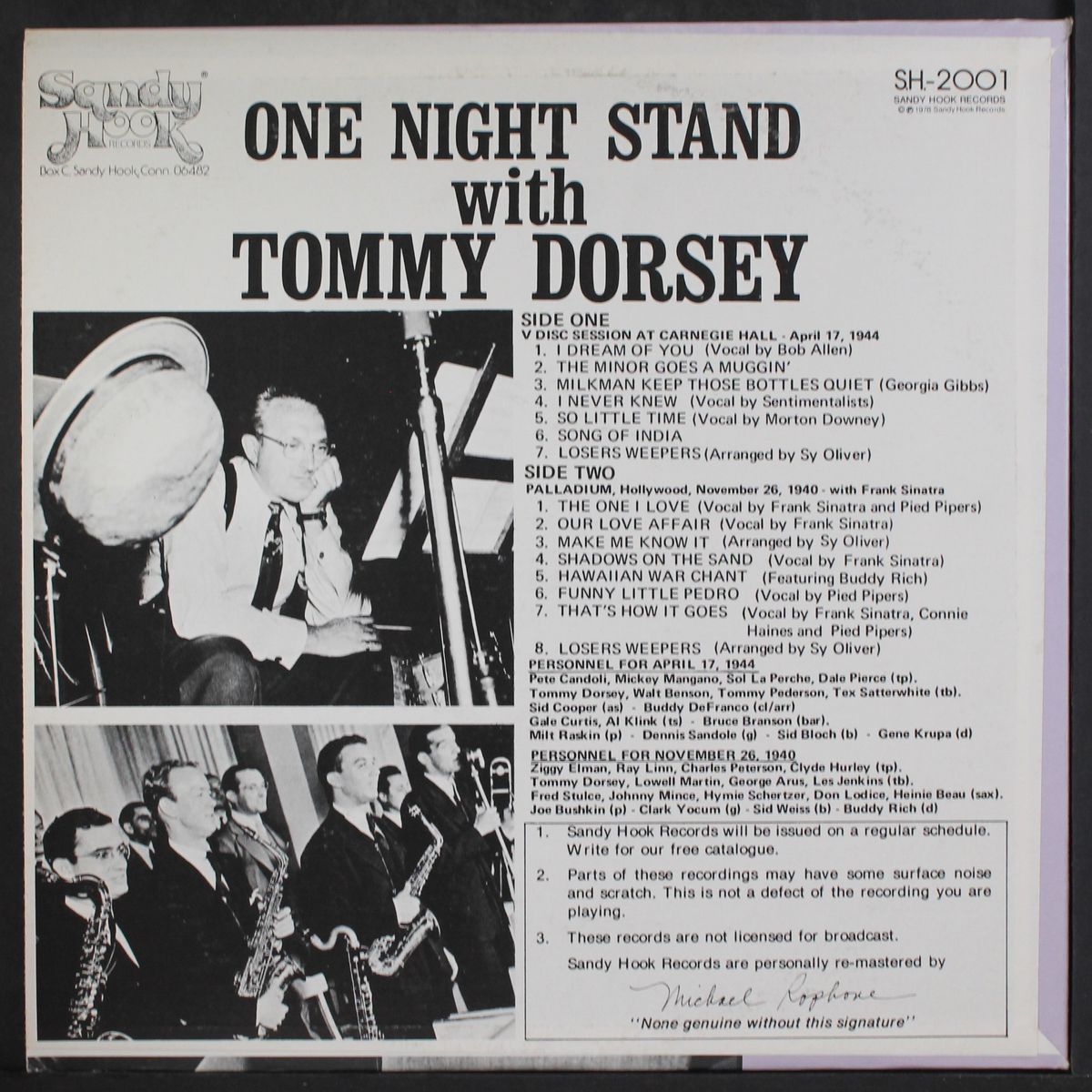 one night stand by TOMMY DORSEY