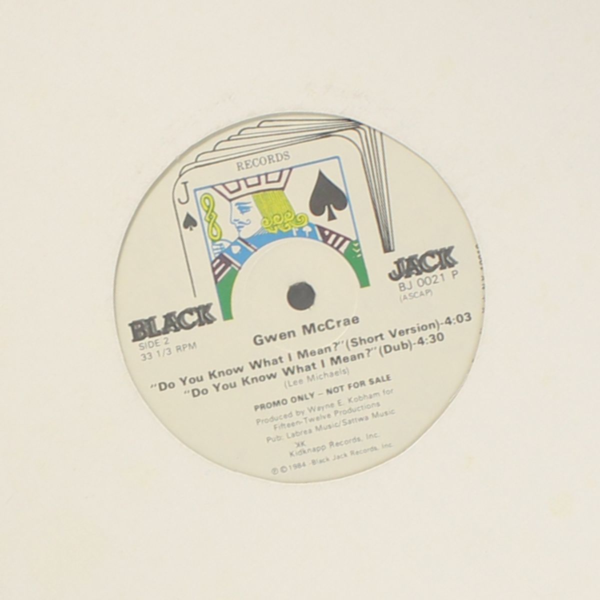 do you know what i mean? / dub by GWEN MCCRAE