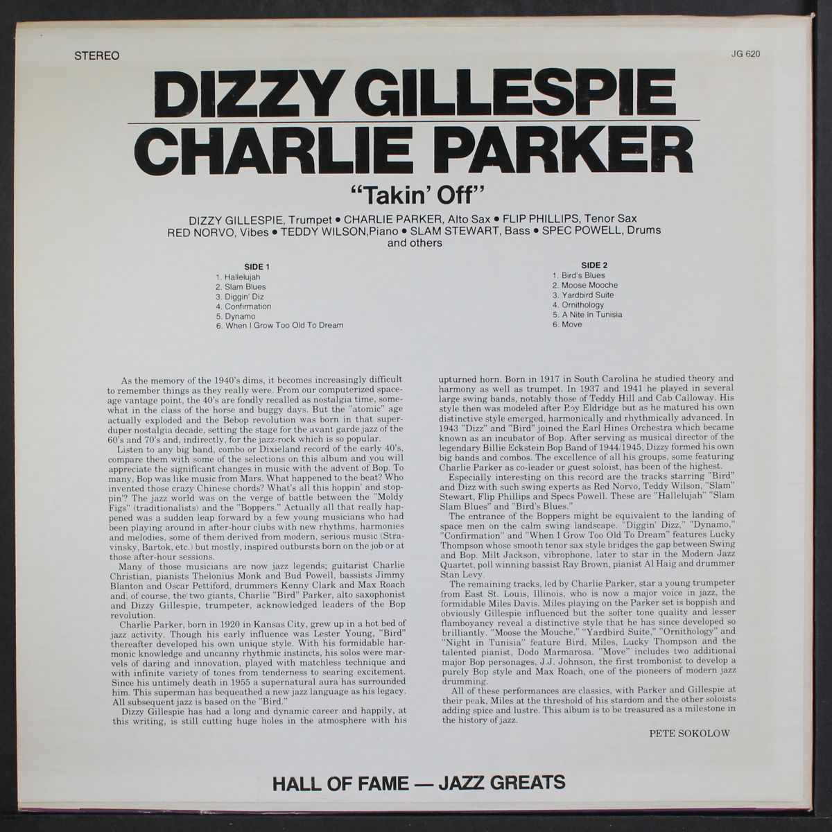 takin' off by DIZZY GILLESPIE & CHARLIE PARKER