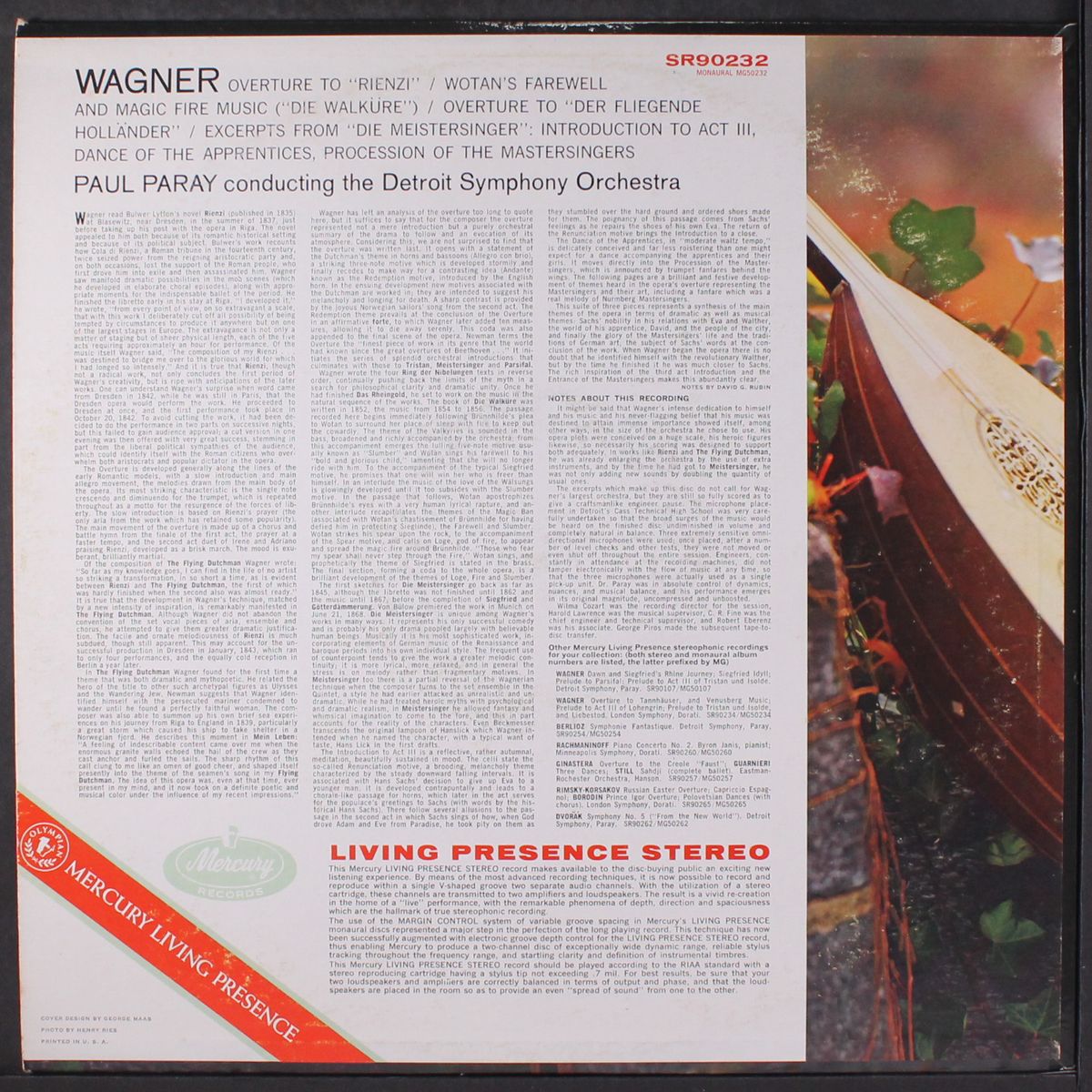 wagner: overture to rienzi / magic fire music / flying dutchman / die by PAUL PARAY