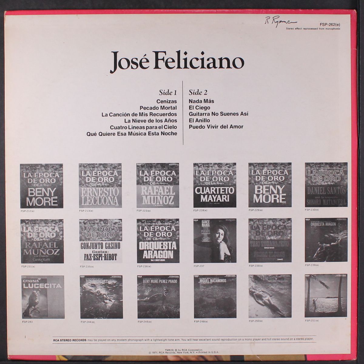 january '71 by JOSE FELICIANO