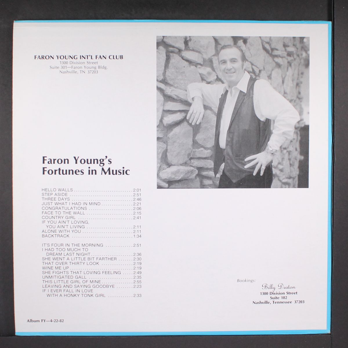 fortunes in music by FARON YOUNG