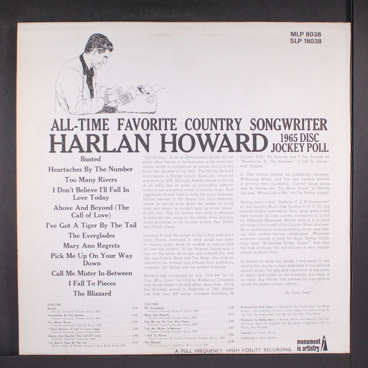 billboard award album by HARLAN HOWARD
