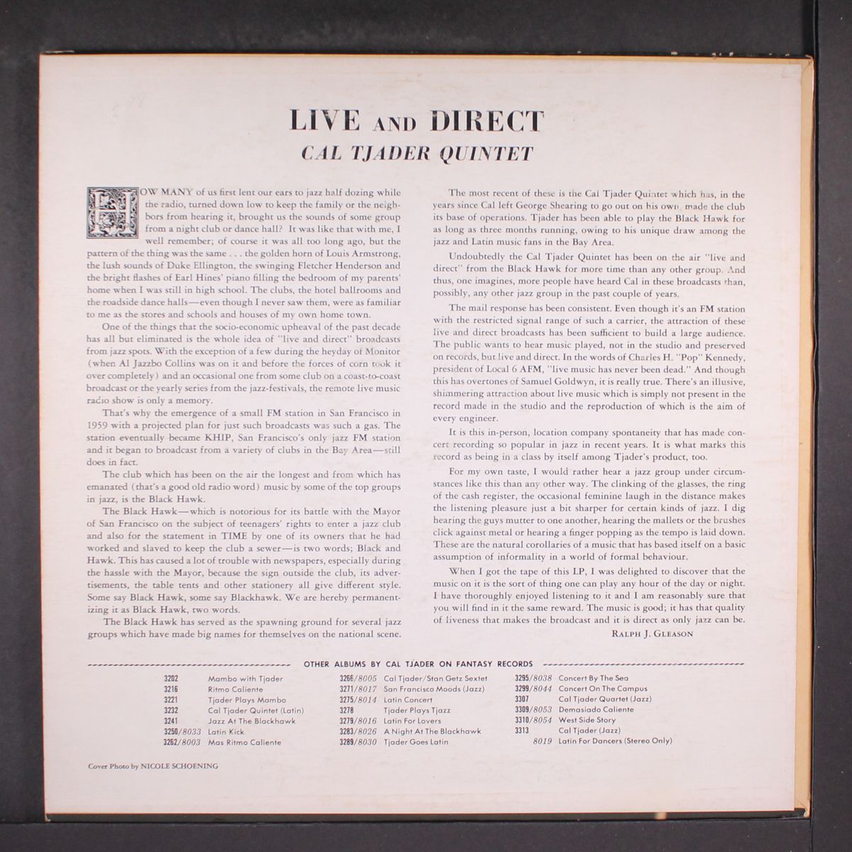 live and direct by CAL TJADER