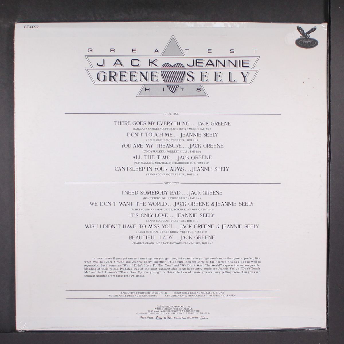 greatest hits by JACK GREENE & JEANNIE SEELY