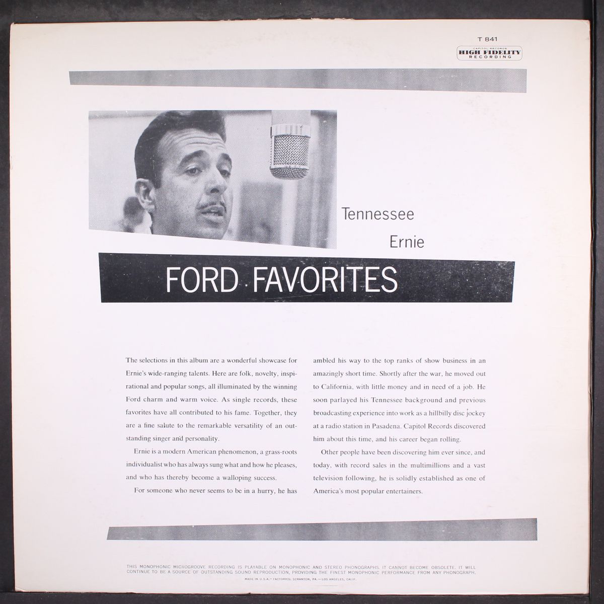 ford favorites by TENNESSEE ERNIE FORD