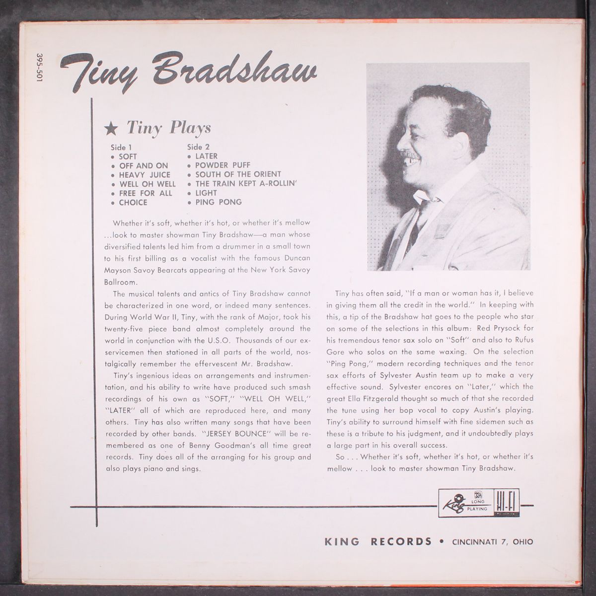 tiny plays by TINY BRADSHAW