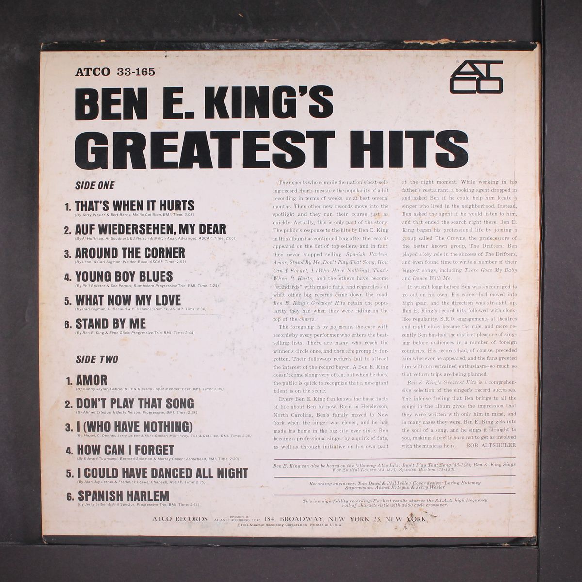 greatest hits by BEN E. KING