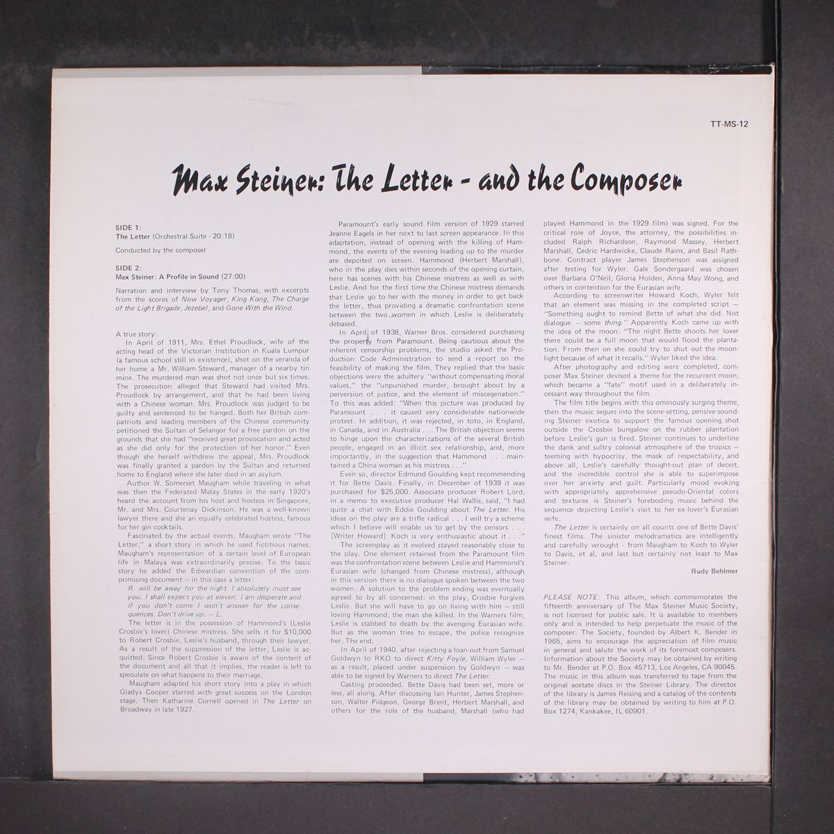 the letter by SOUNDTRACK
