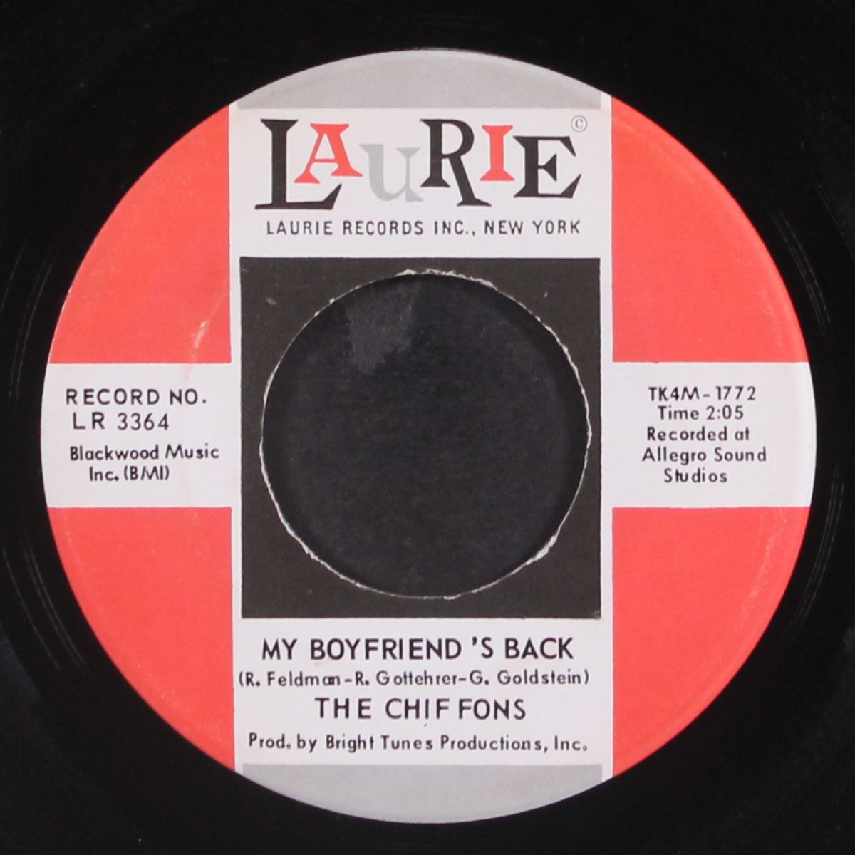my boyfriend's back / i got plenty o' nuttin' by CHIFFONS
