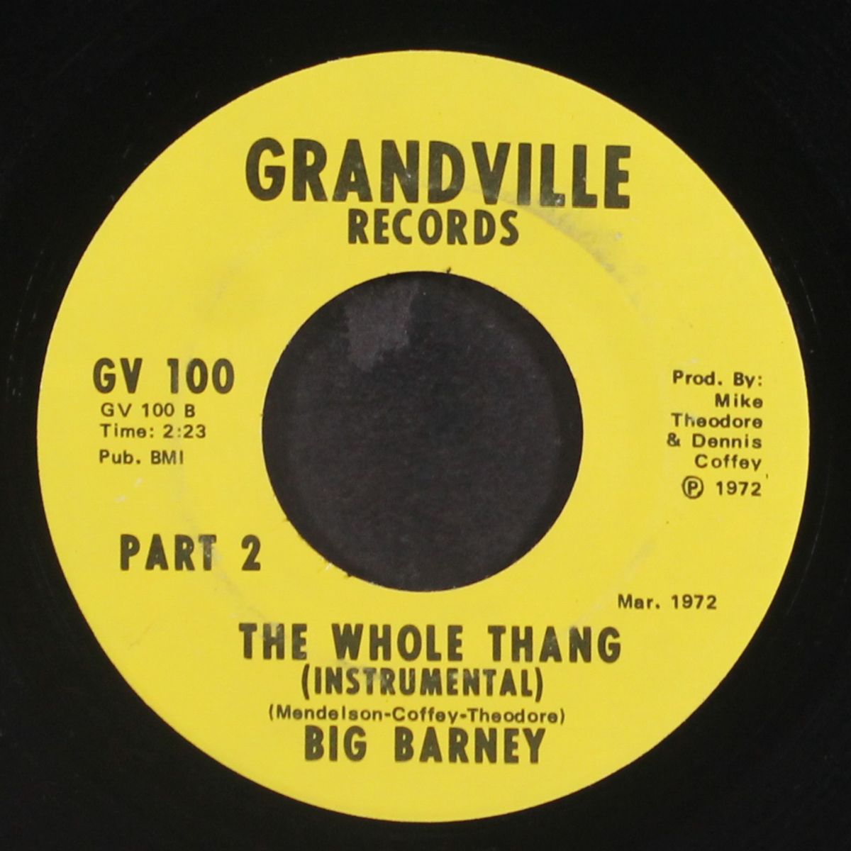 the whole thang / instrumental by BIG BARNEY