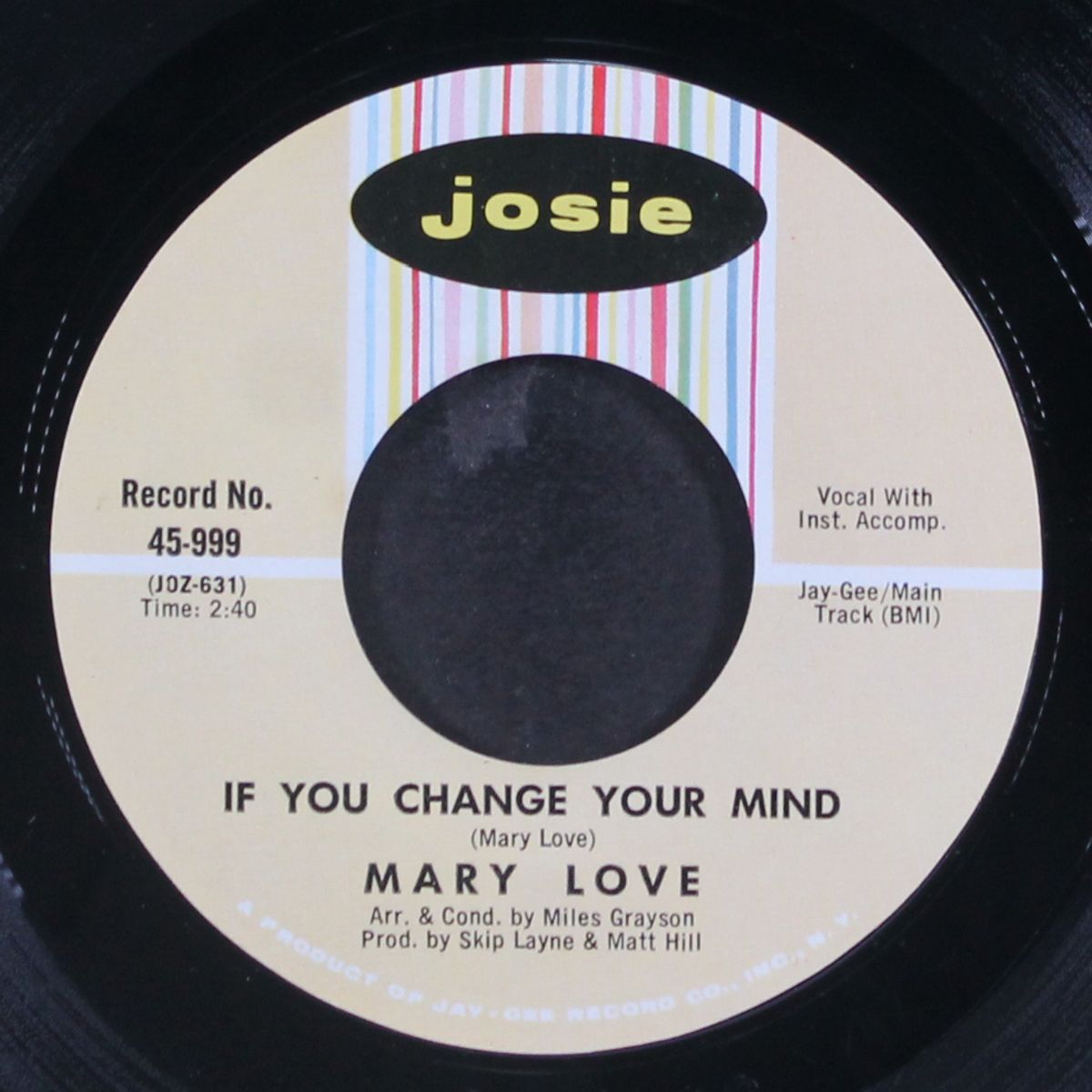 the hurt is just beginning / if you change your mind by MARY LOVE