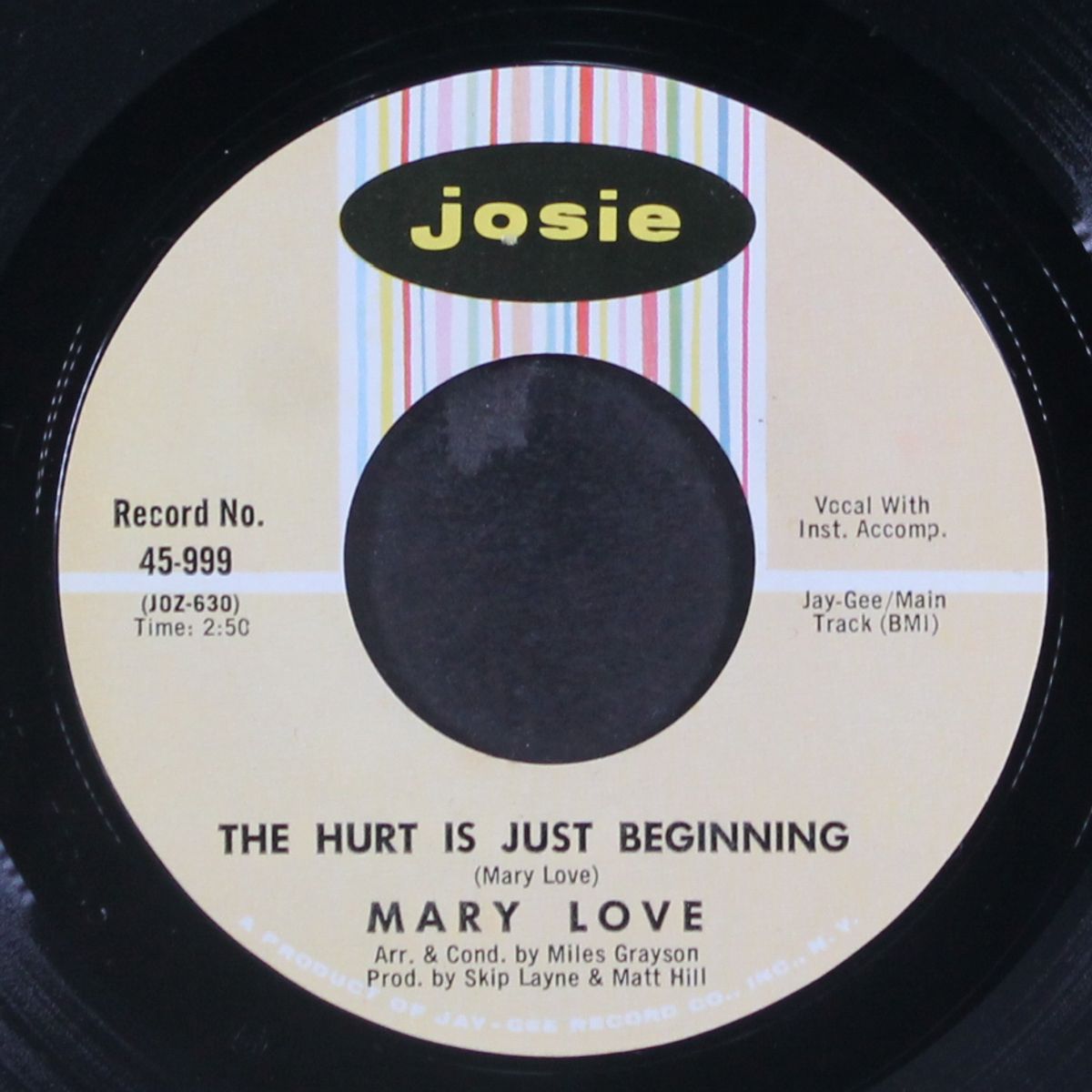 the hurt is just beginning / if you change your mind by MARY LOVE