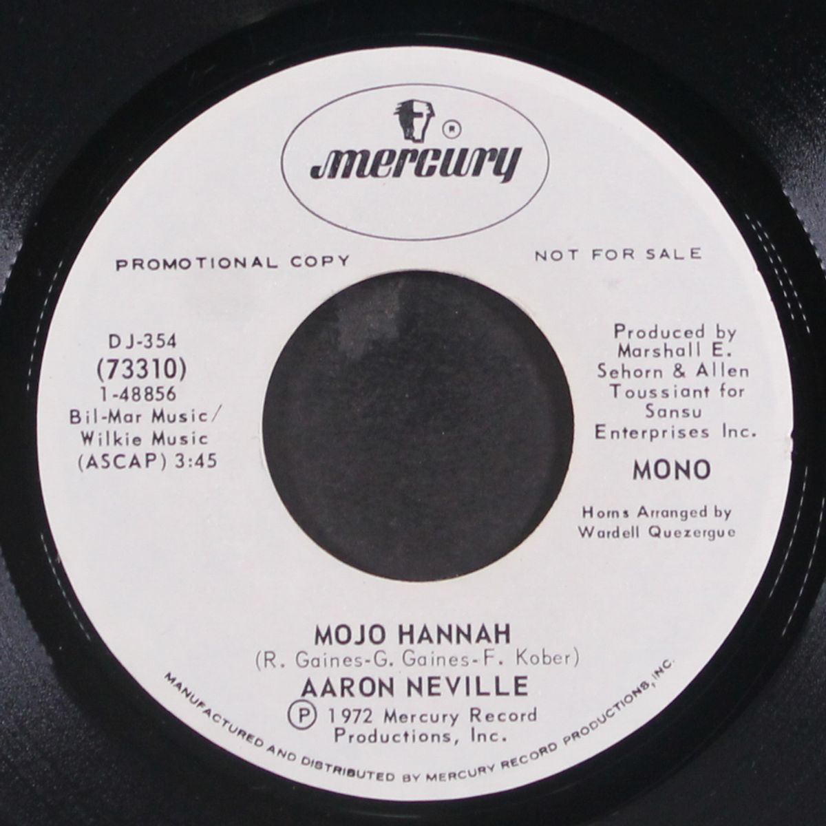 baby i'm a want you / mojo hannah by AARON NEVILLE