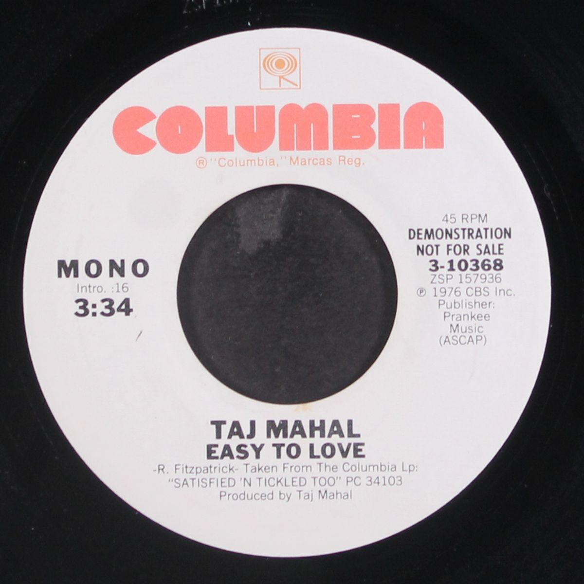 easy to love / mono by TAJ MAHAL