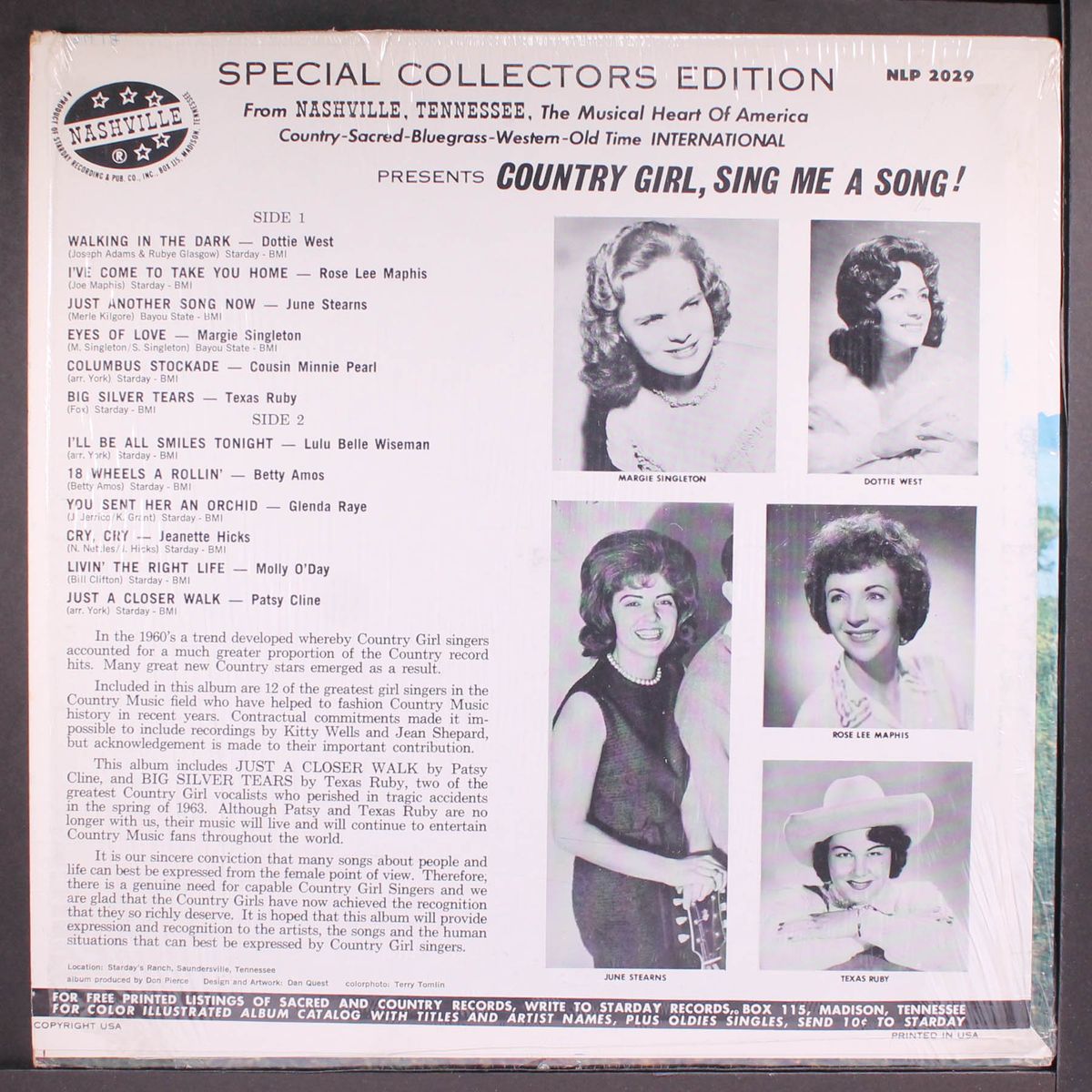 country girl, sing me a song by VARIOUS