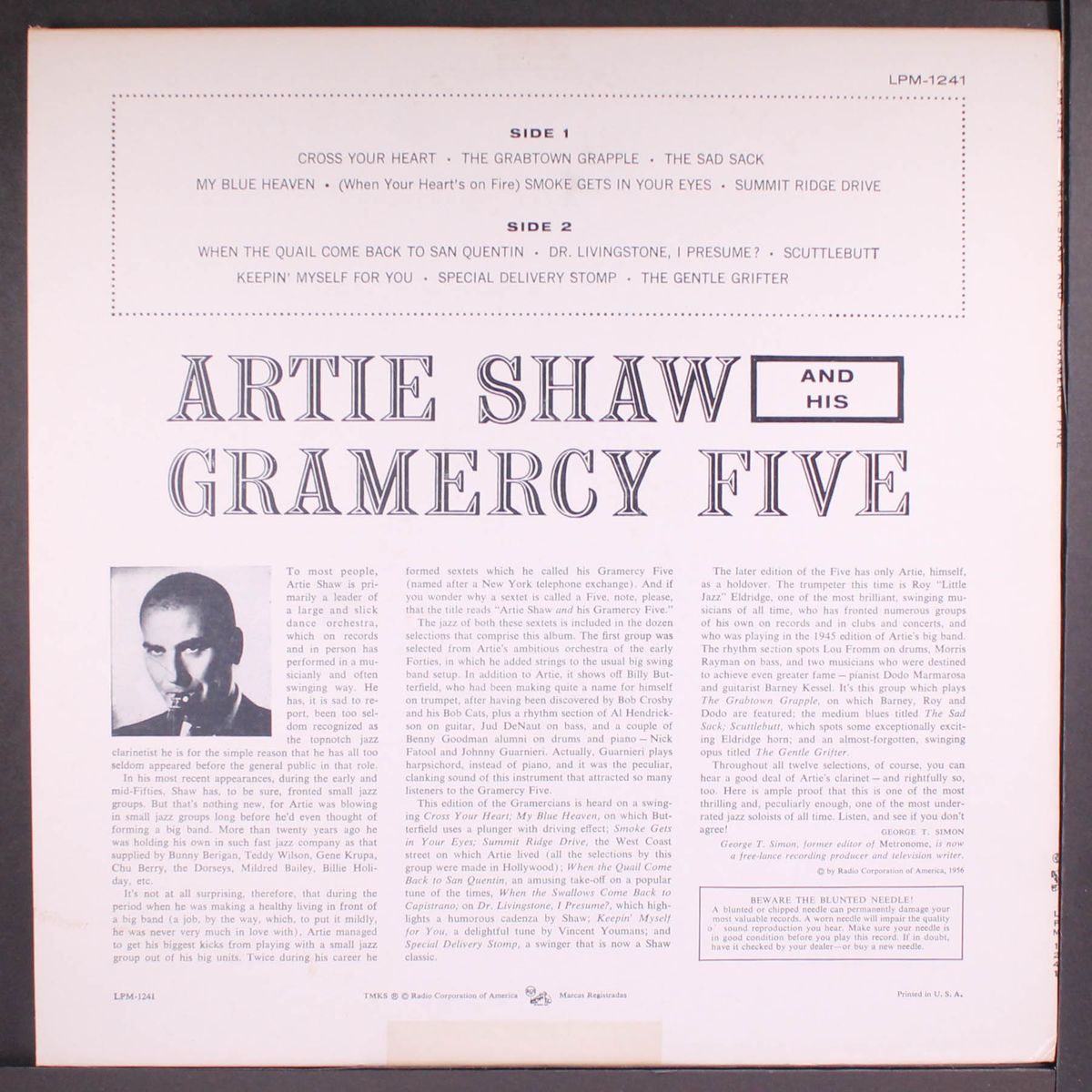 and his gramercy five... by ARTIE SHAW