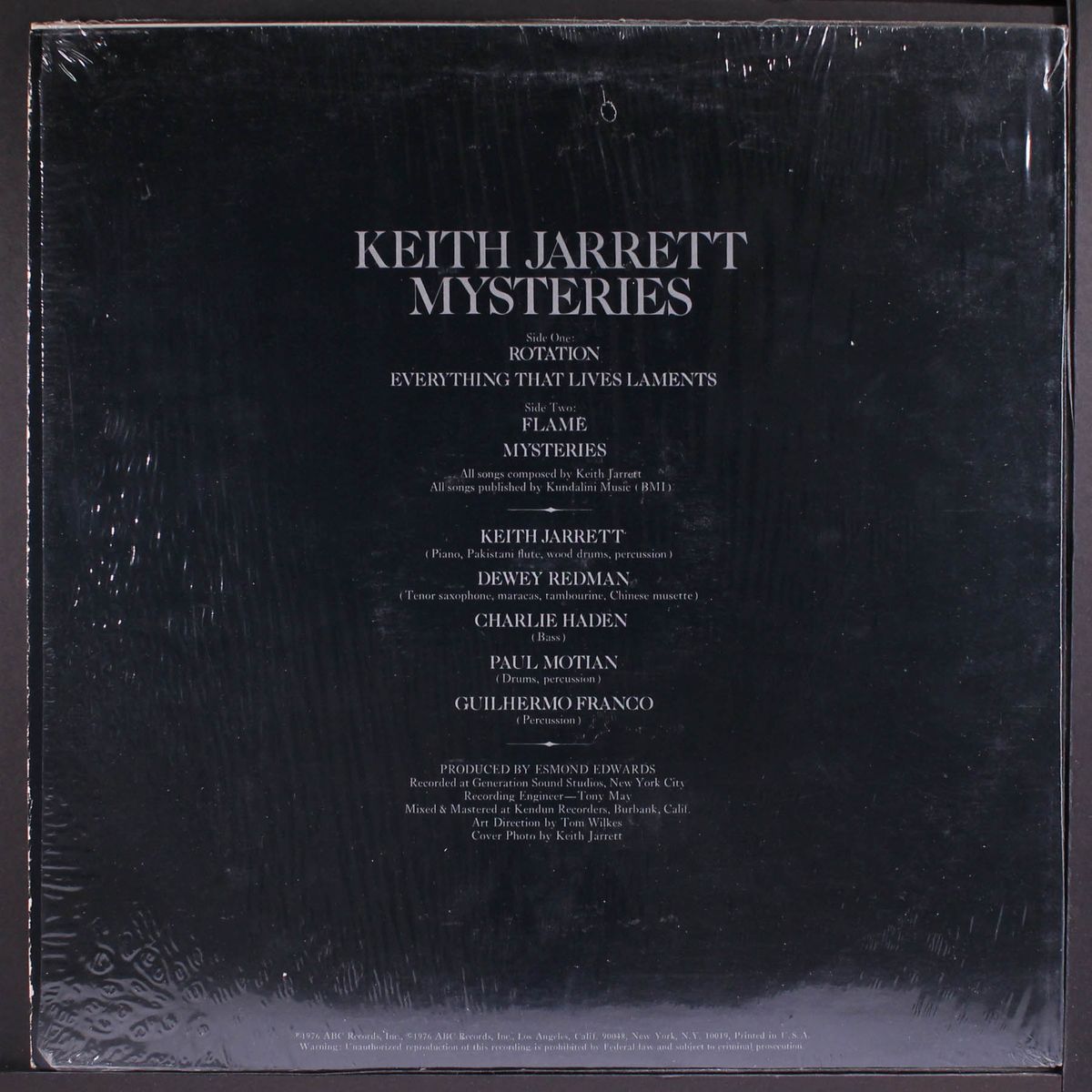 mysteries by KEITH JARRETT