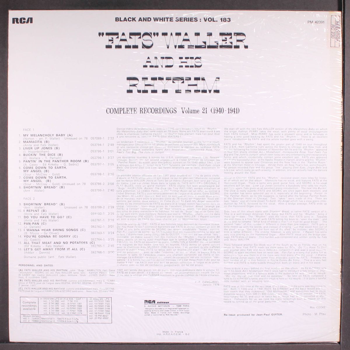 1940-1941, vol. 21 by FATS WALLER