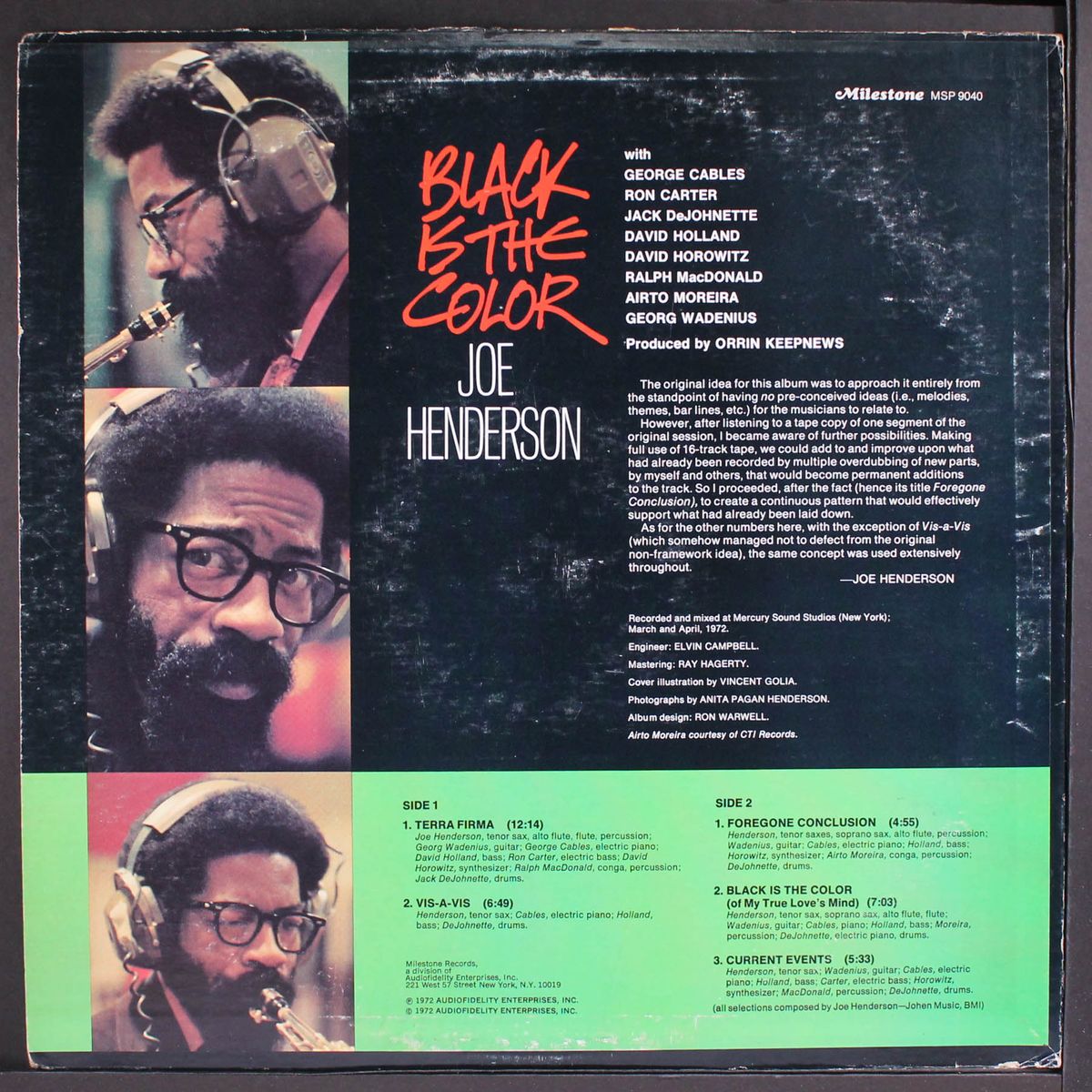 black is the color by JOE HENDERSON
