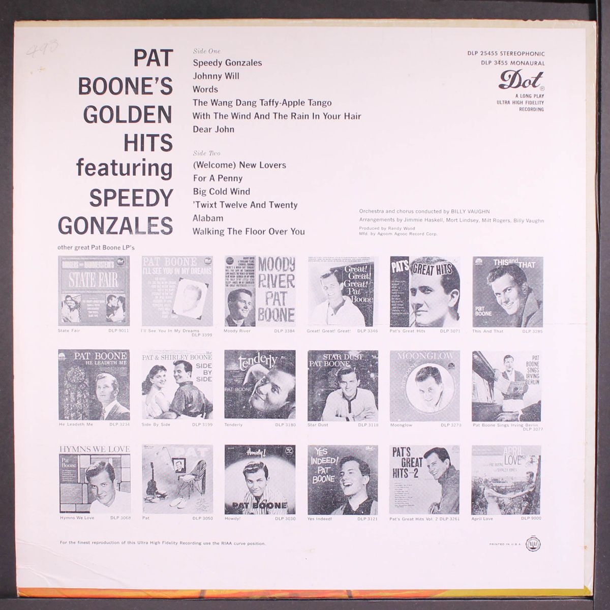 golden hits by PAT BOONE