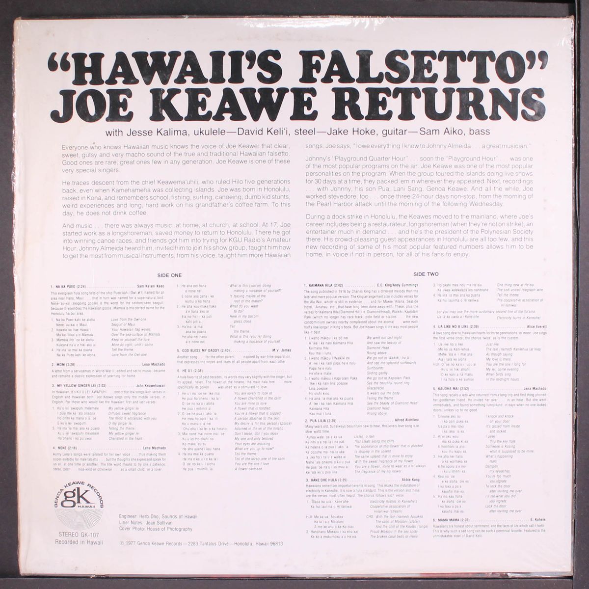 returns by JOE KEAWE
