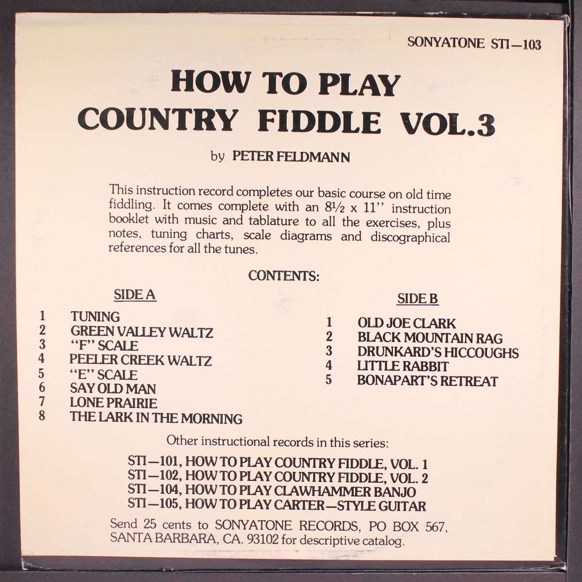 how to play country fiddle, vol. 3 by PETER FELDMANN