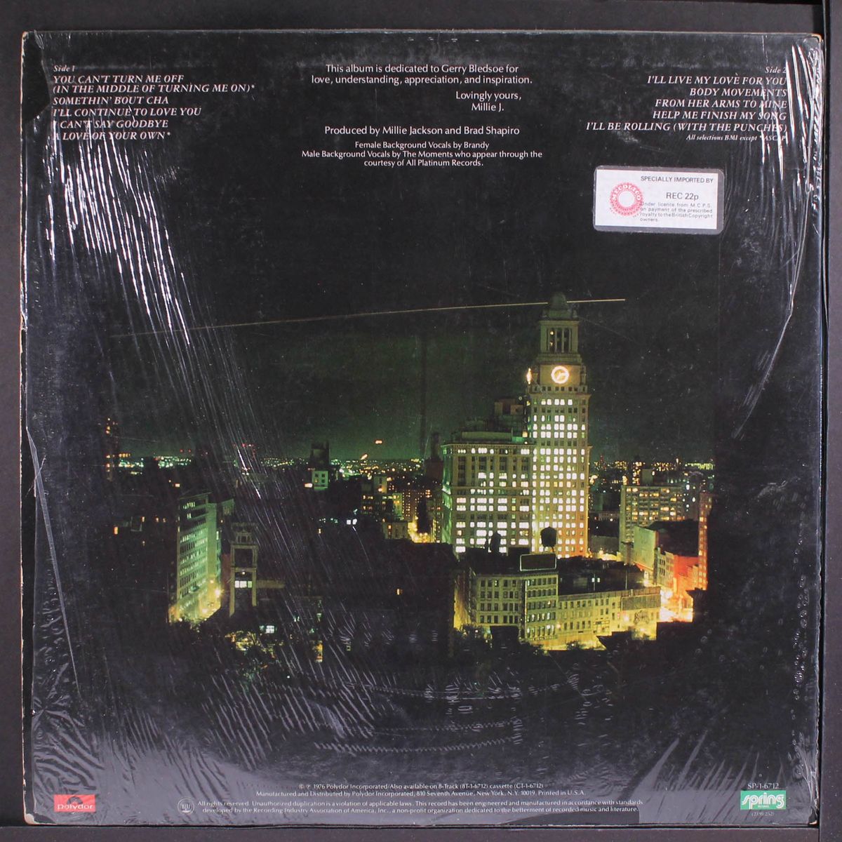 lovingly yours by MILLIE JACKSON