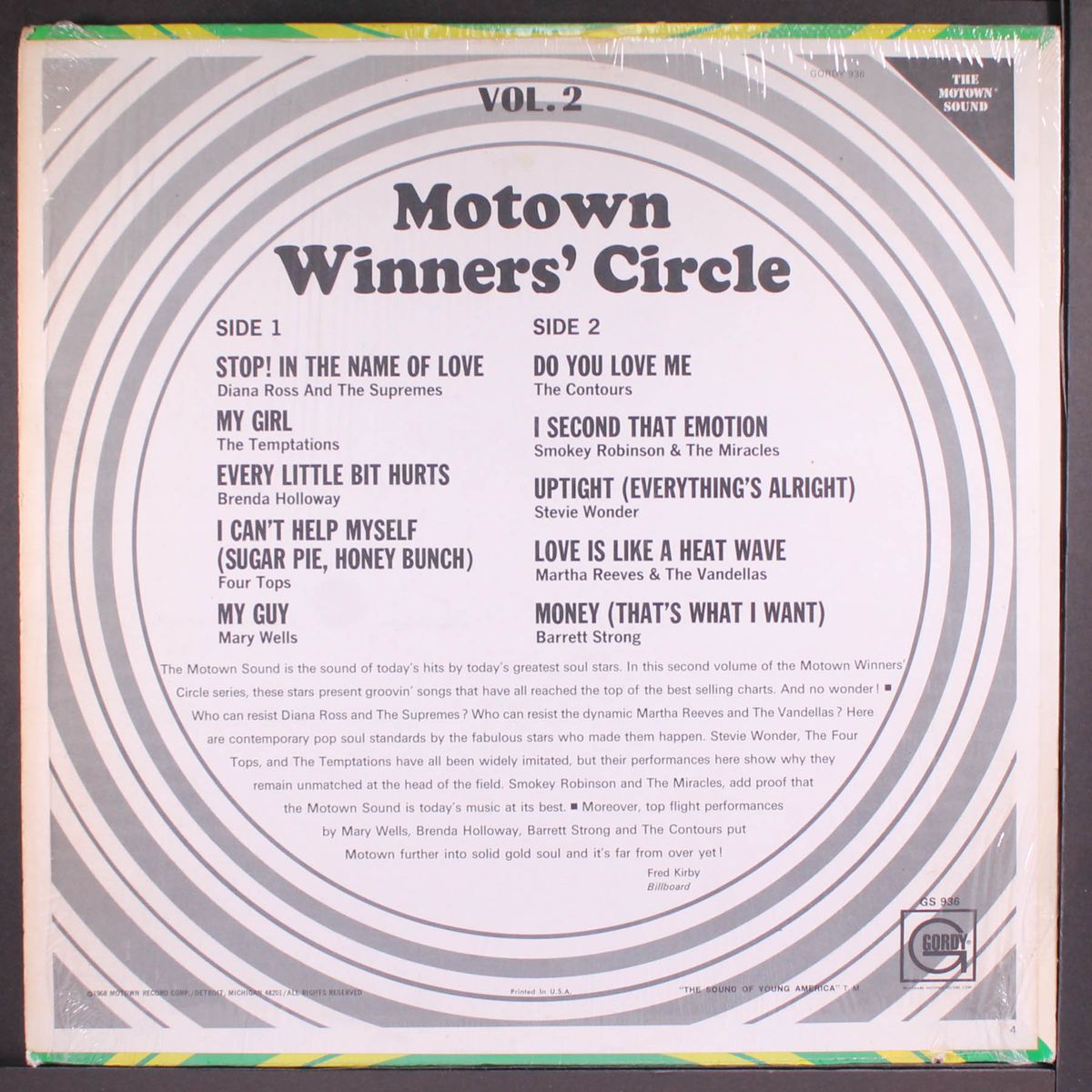 motown winners' circle - no. 1 hits, vol. 2 by VARIOUS