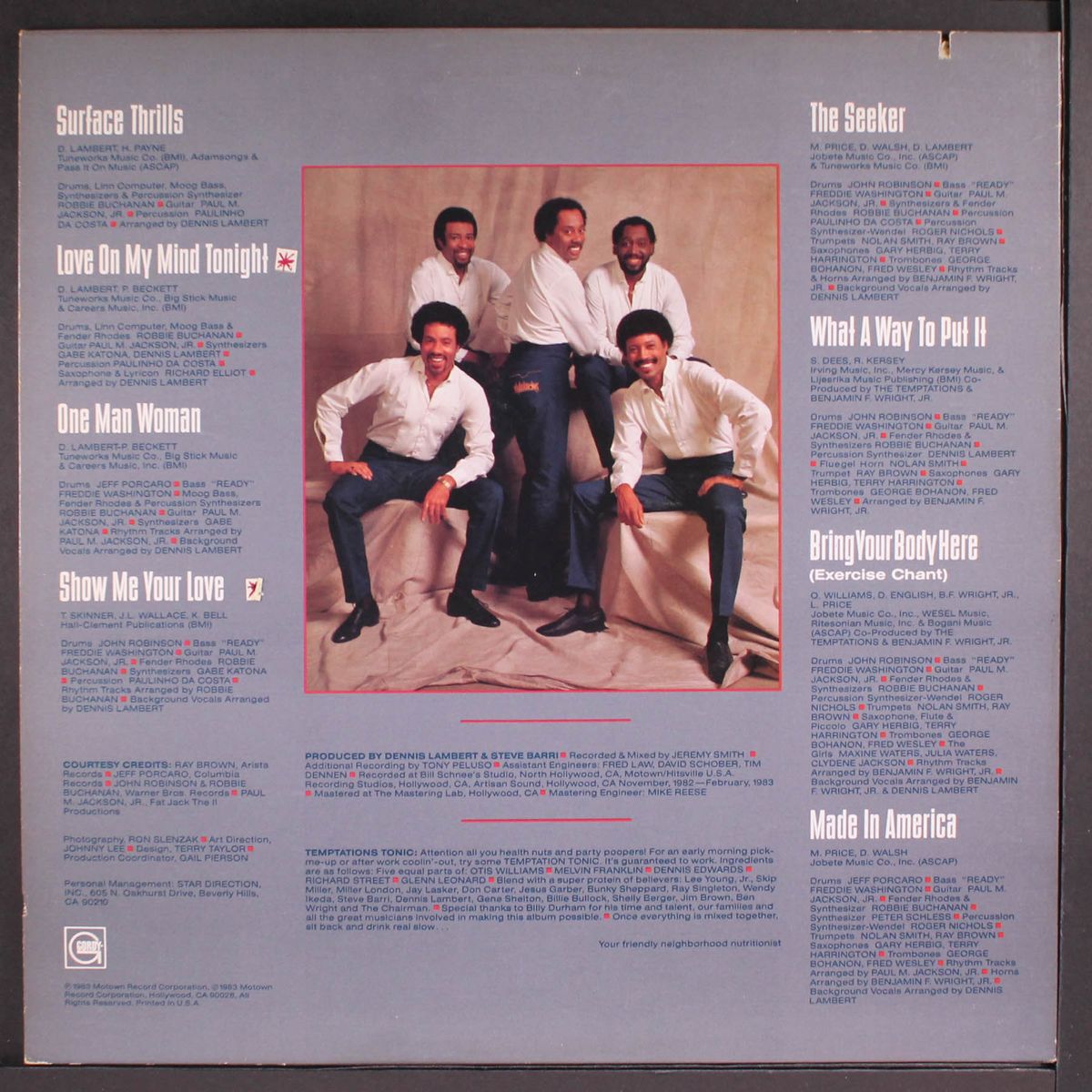 surface thrills by TEMPTATIONS