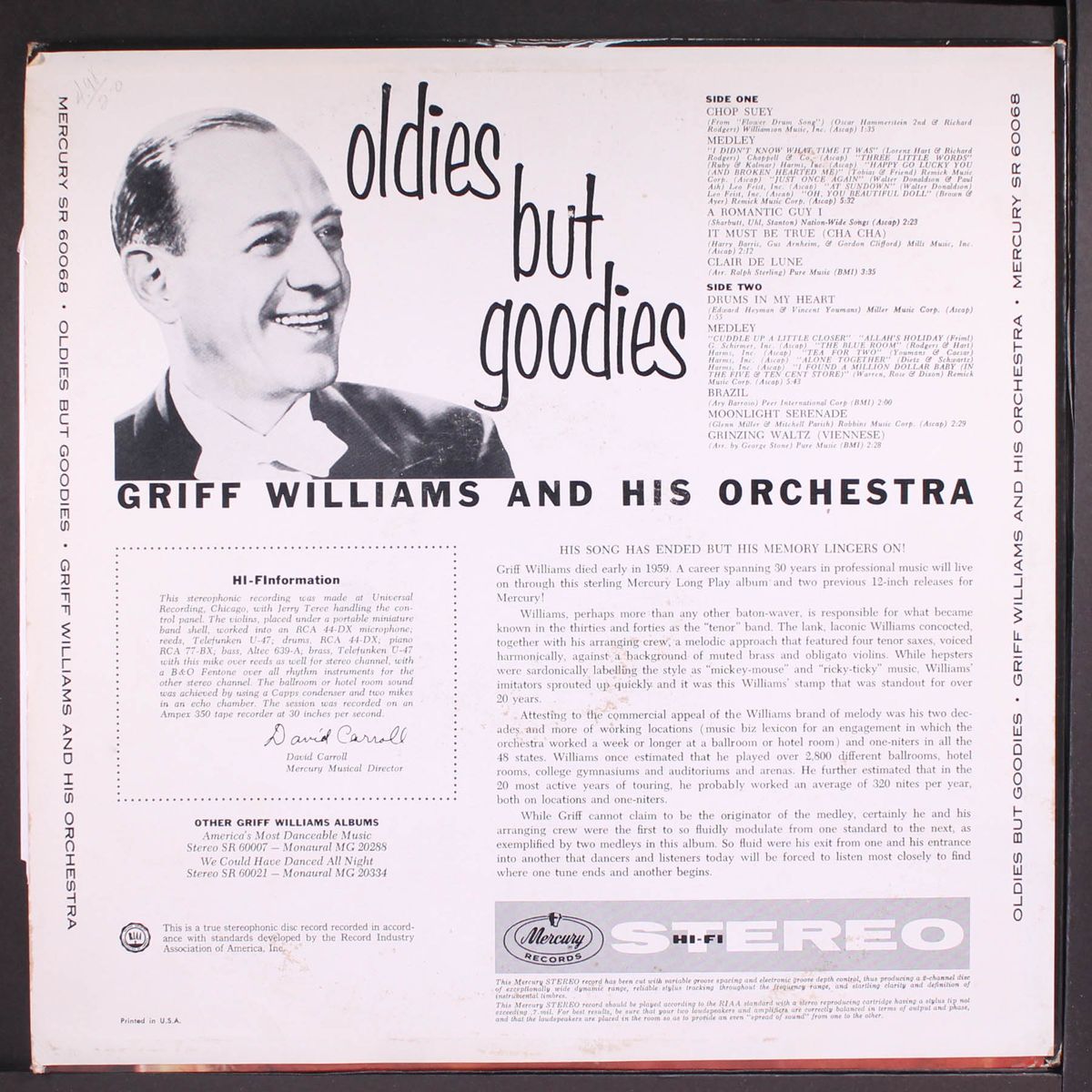 oldies but goodies by GRIFF WILLIAMS