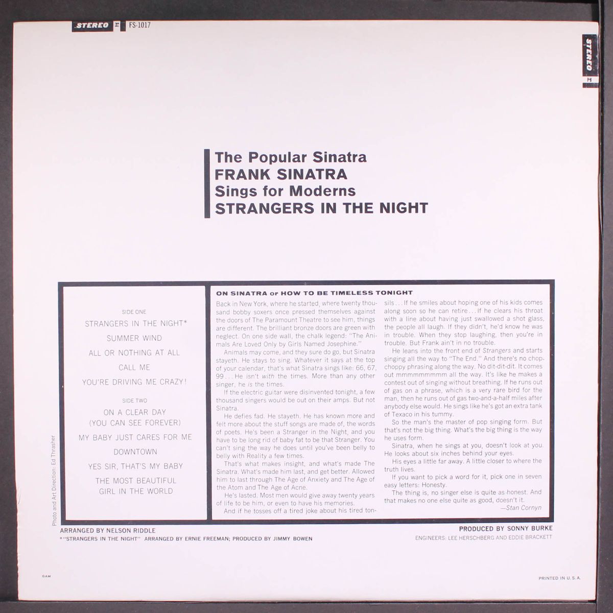 strangers in the night by FRANK SINATRA