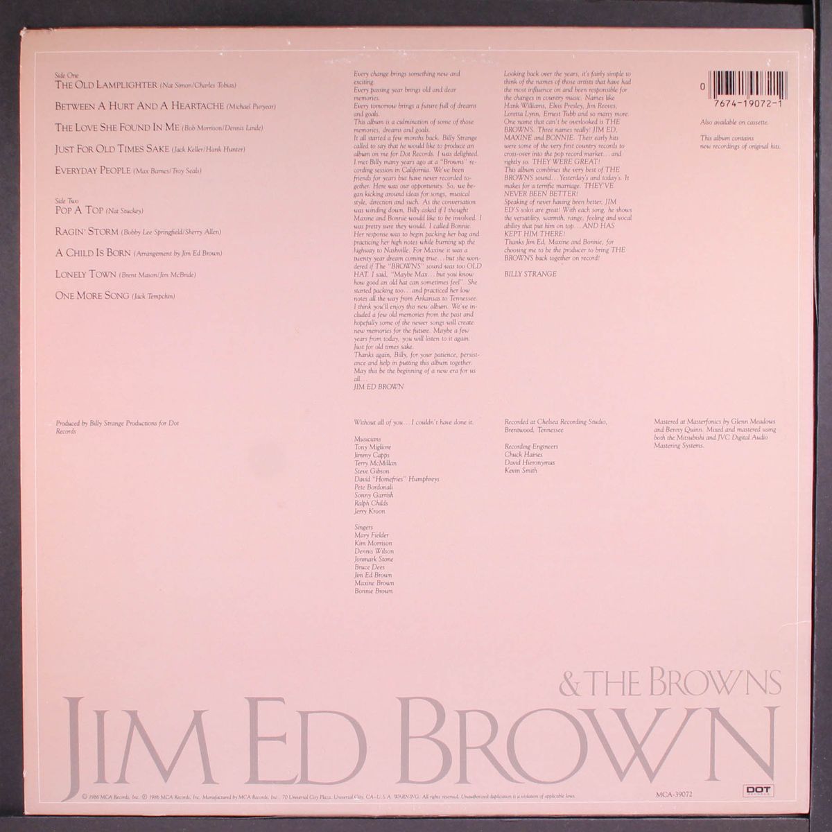 & the browns by JIM ED BROWN