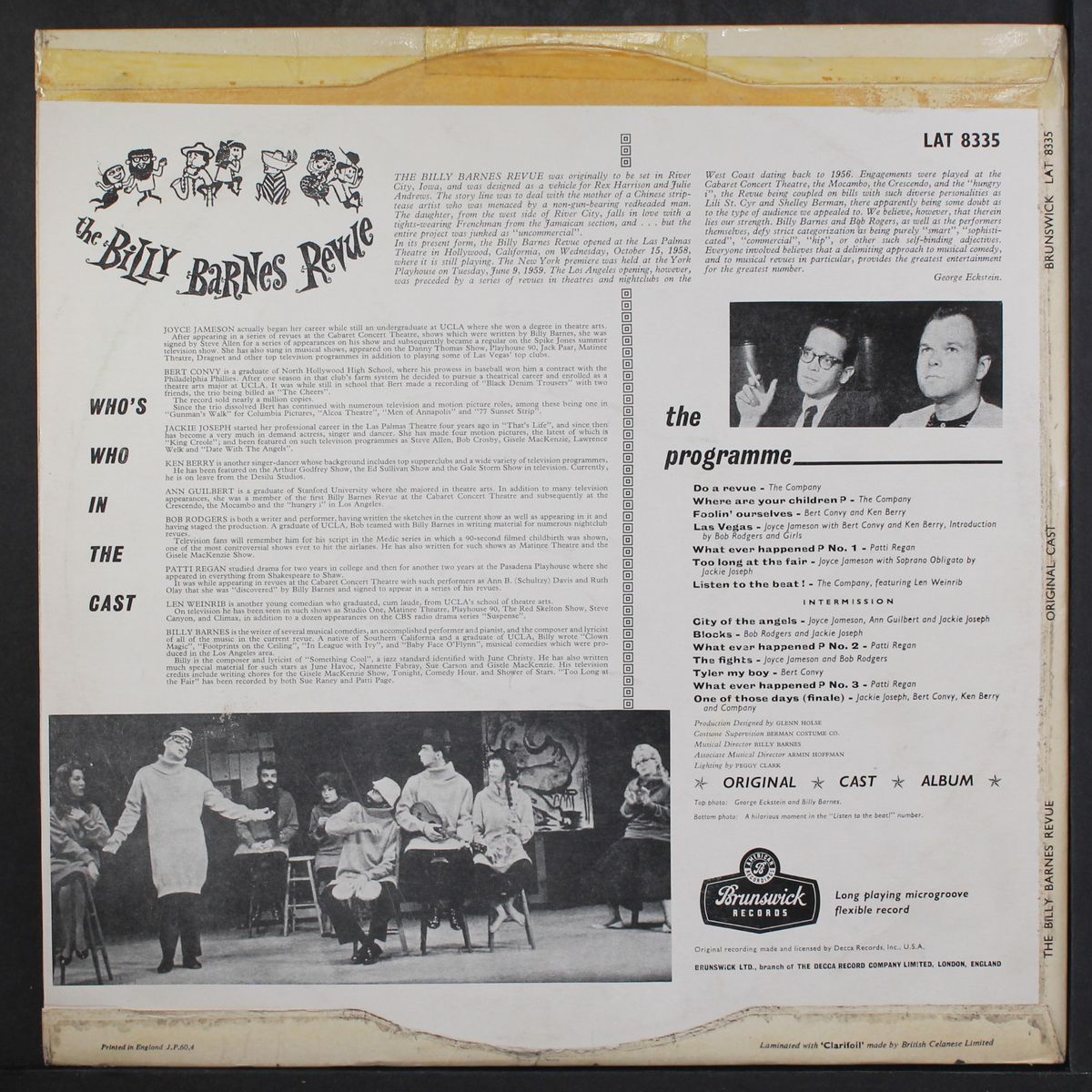 the billy barnes revue by SOUNDTRACK