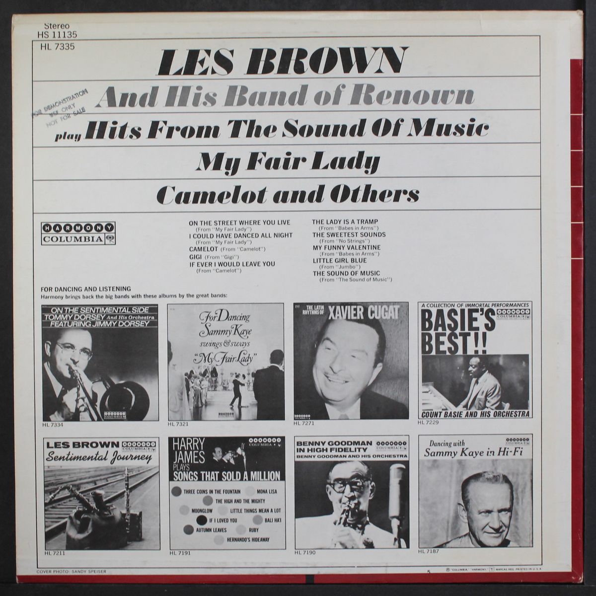 hits from the sound of music, my fair lady, camelot, and others by LES BROWN