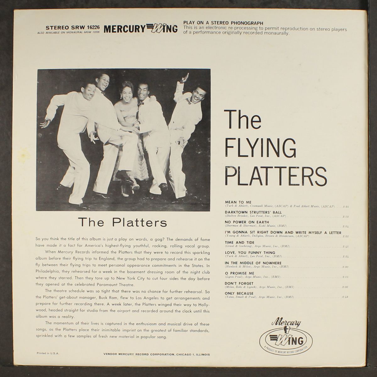 the flying platters by PLATTERS