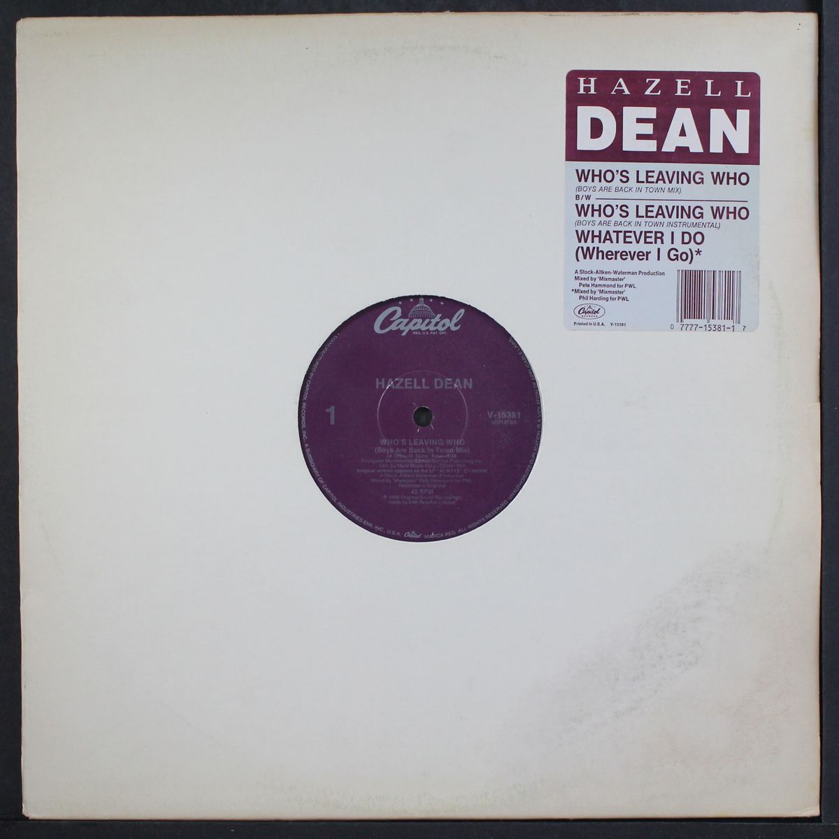 who's leaving who by HAZELL DEAN