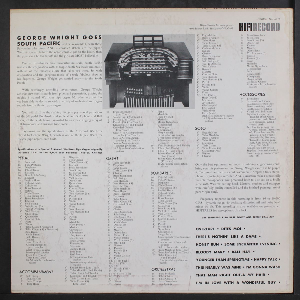goes south pacific by GEORGE WRIGHT