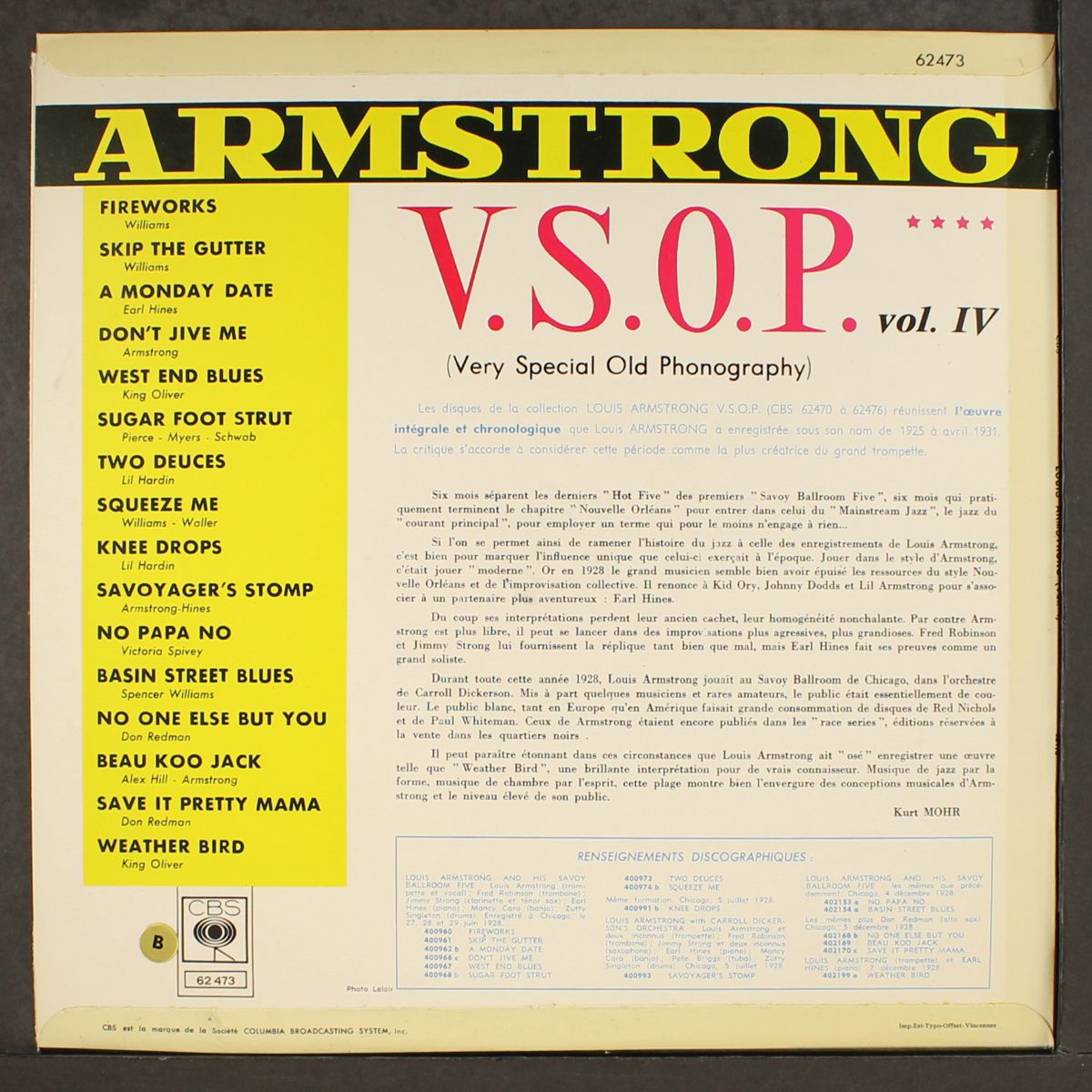v.s.o.p., vol. 4 by LOUIS ARMSTRONG