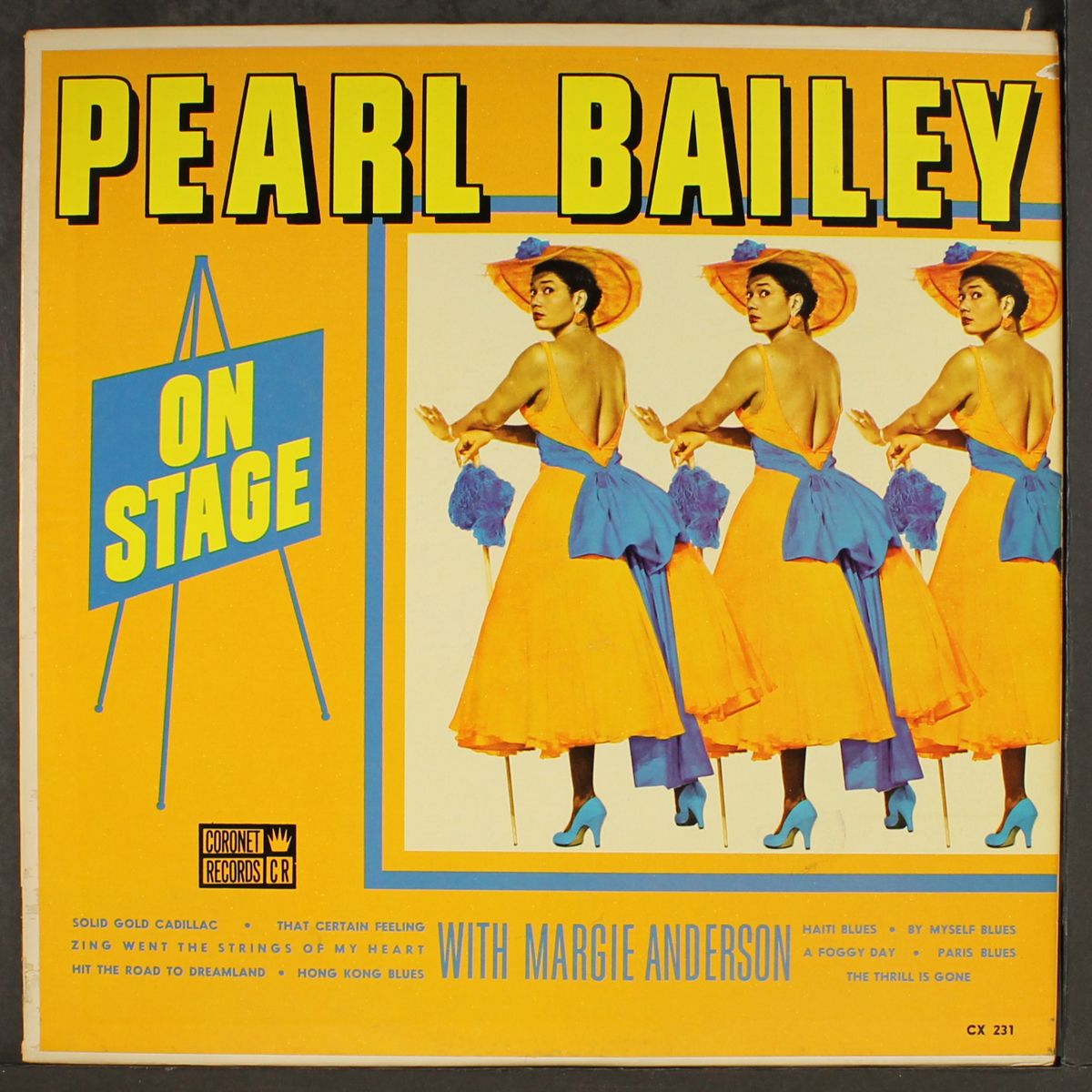 on stage by PEARL BAILEY