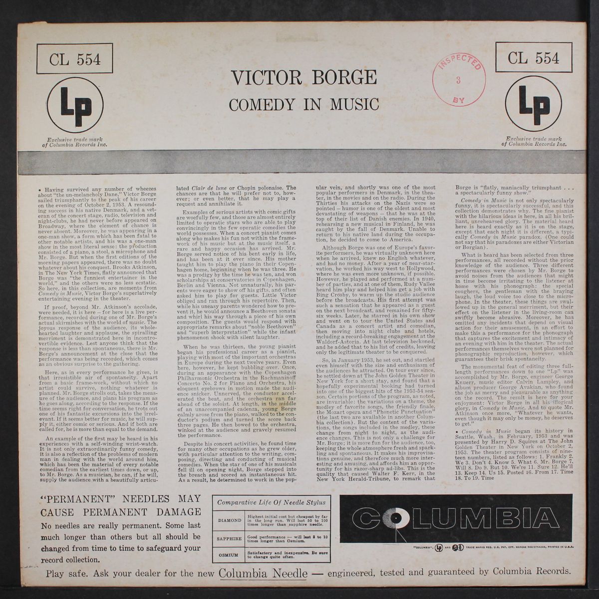 comedy in music by VICTOR BORGE