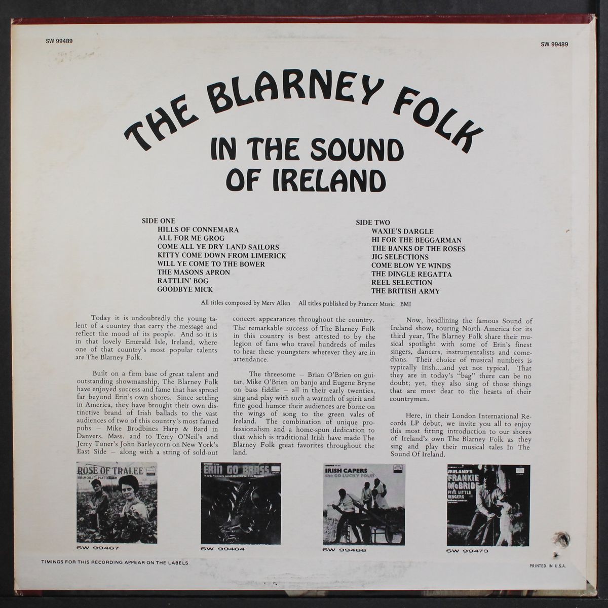 sounds of ireland by BLARNEY FOLK