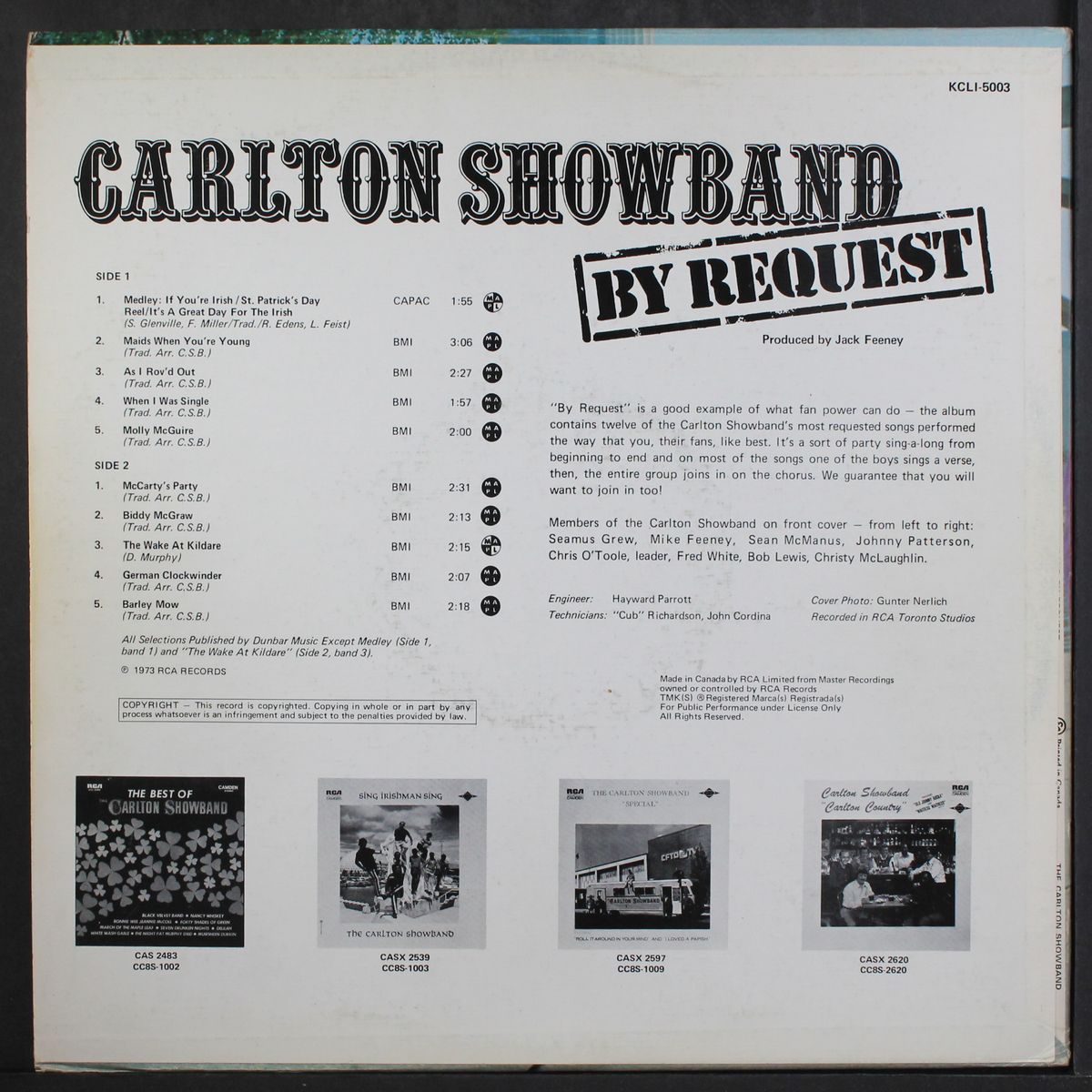 by request by CARLTON SHOWBAND