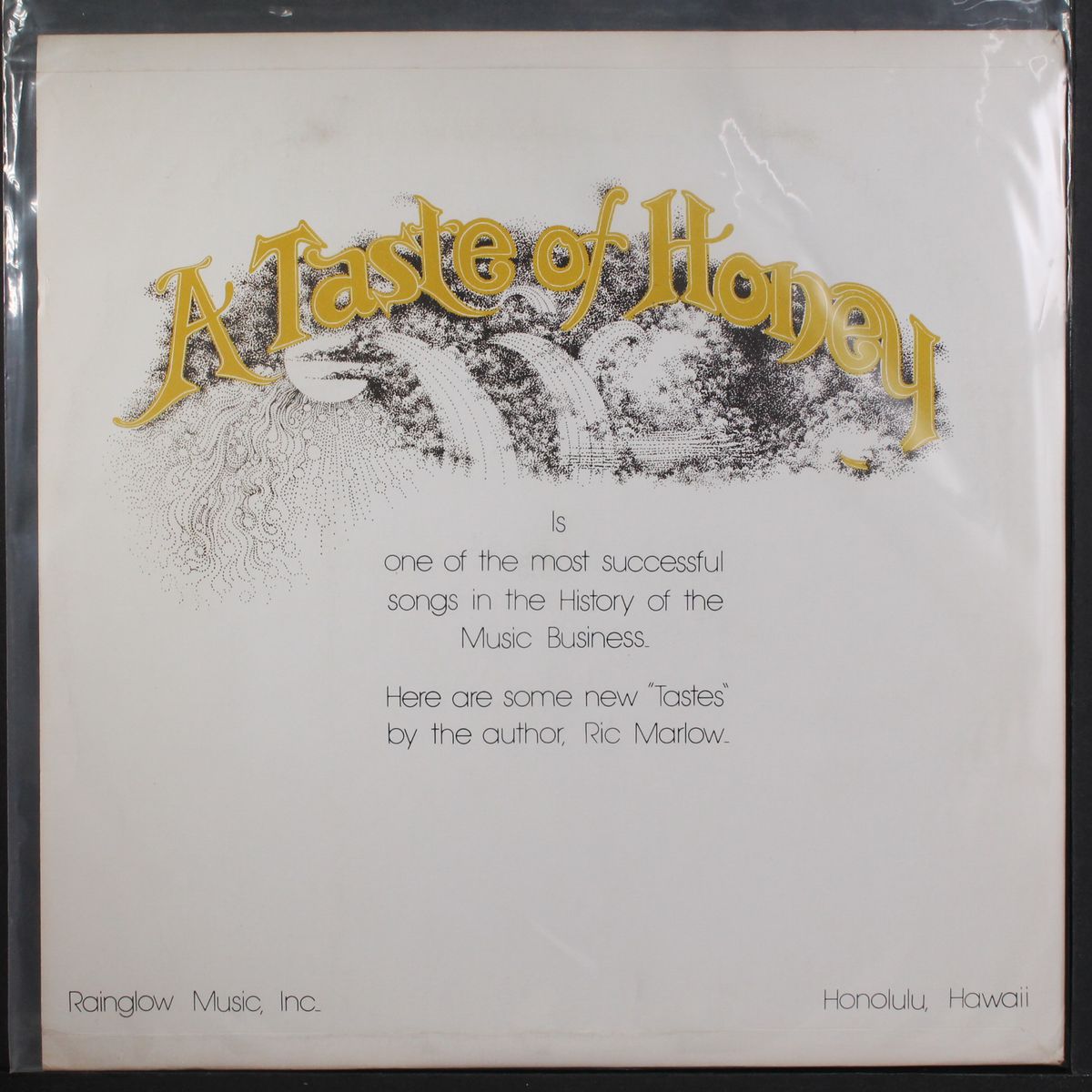 a taste of honey by RIC MARLOW