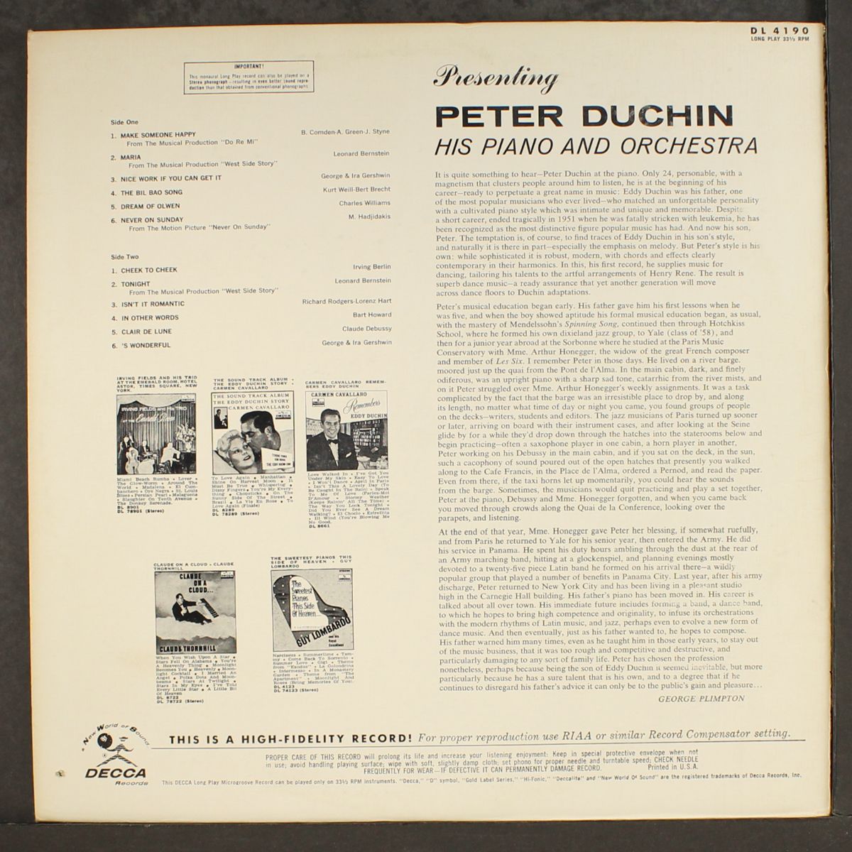 presenting by PETER DUCHIN