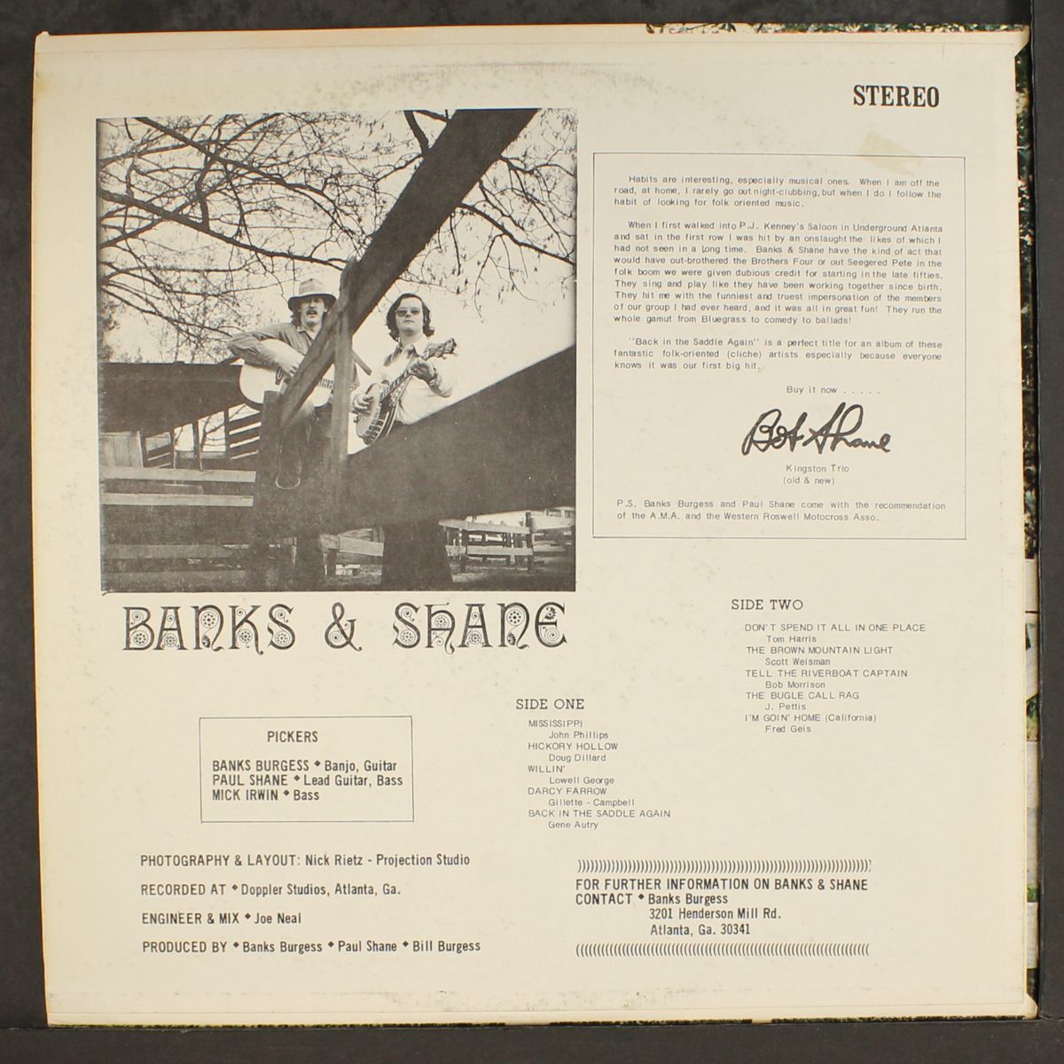 back in the saddle again by BANKS & SHANE