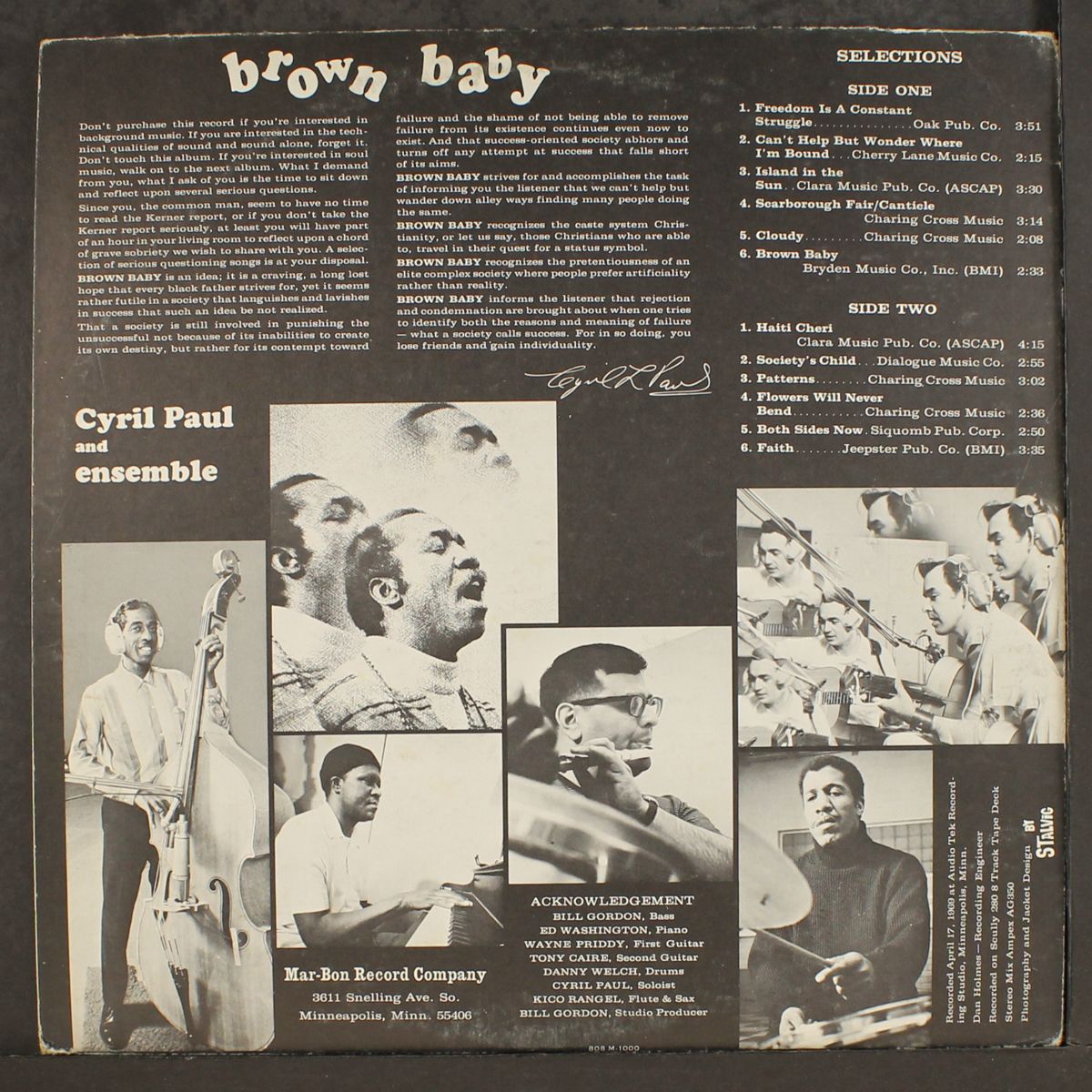 brown baby by CYRIL PAUL & ENSEMBLE