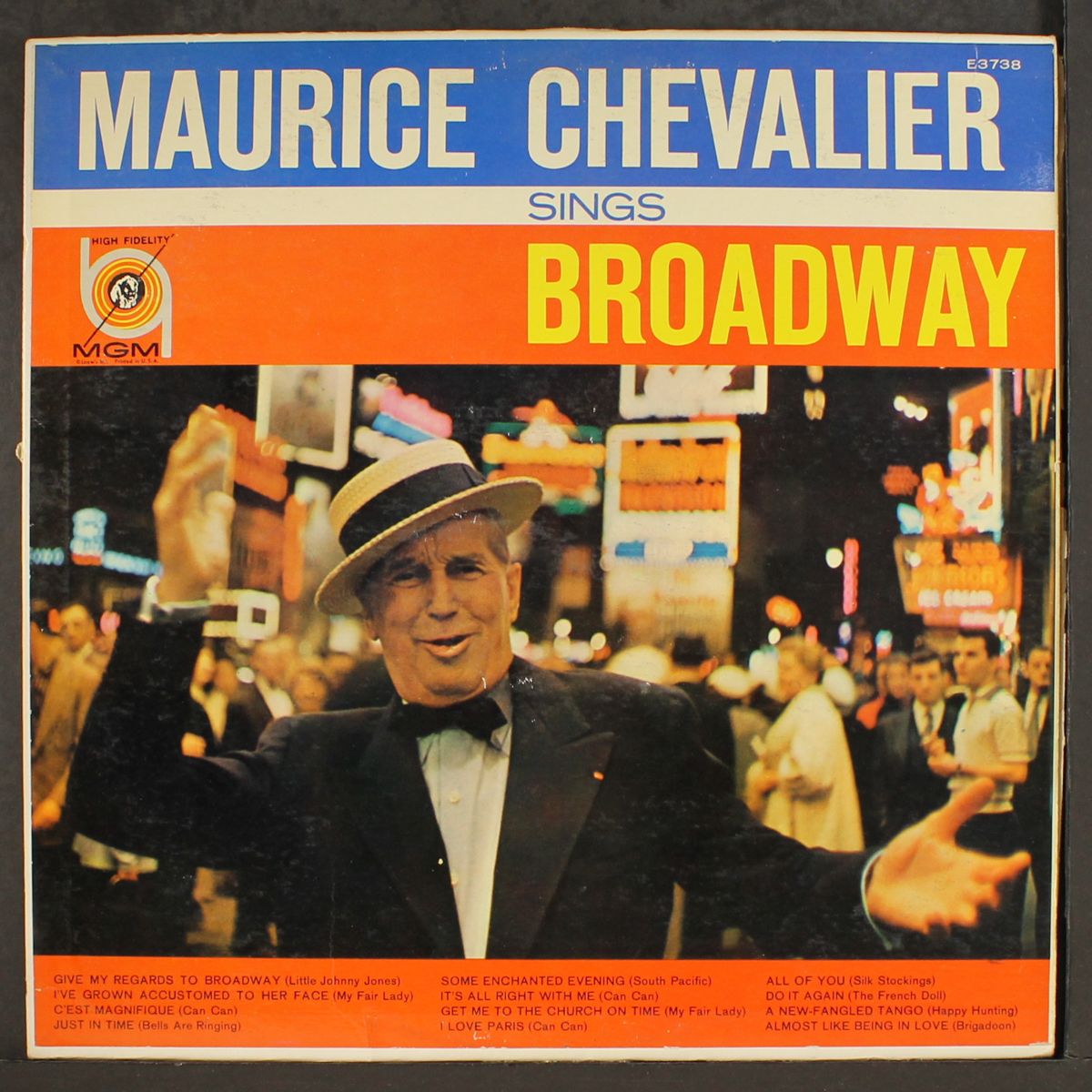 sings broadway by MAURICE CHEVALIER