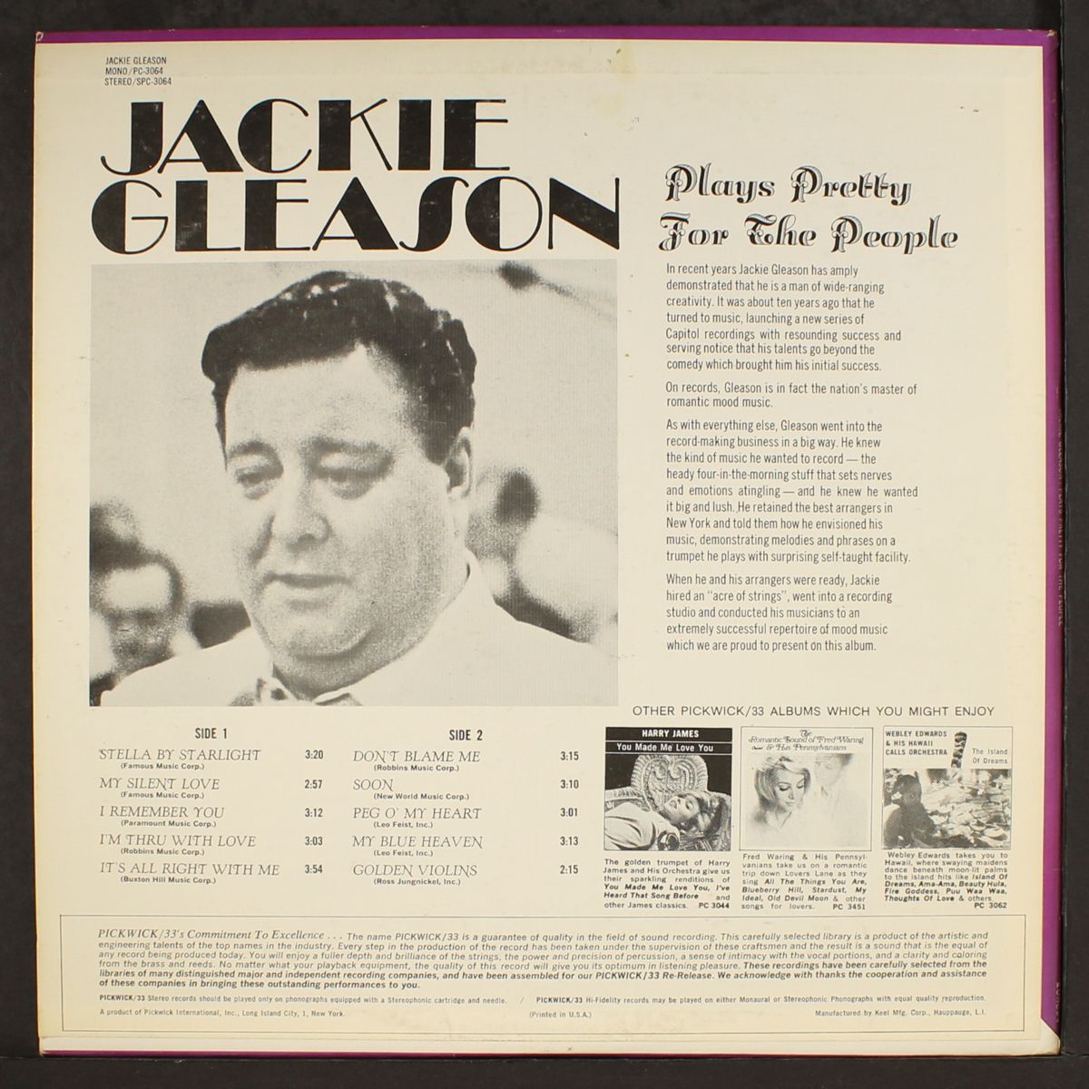 plays pretty for the people by JACKIE GLEASON